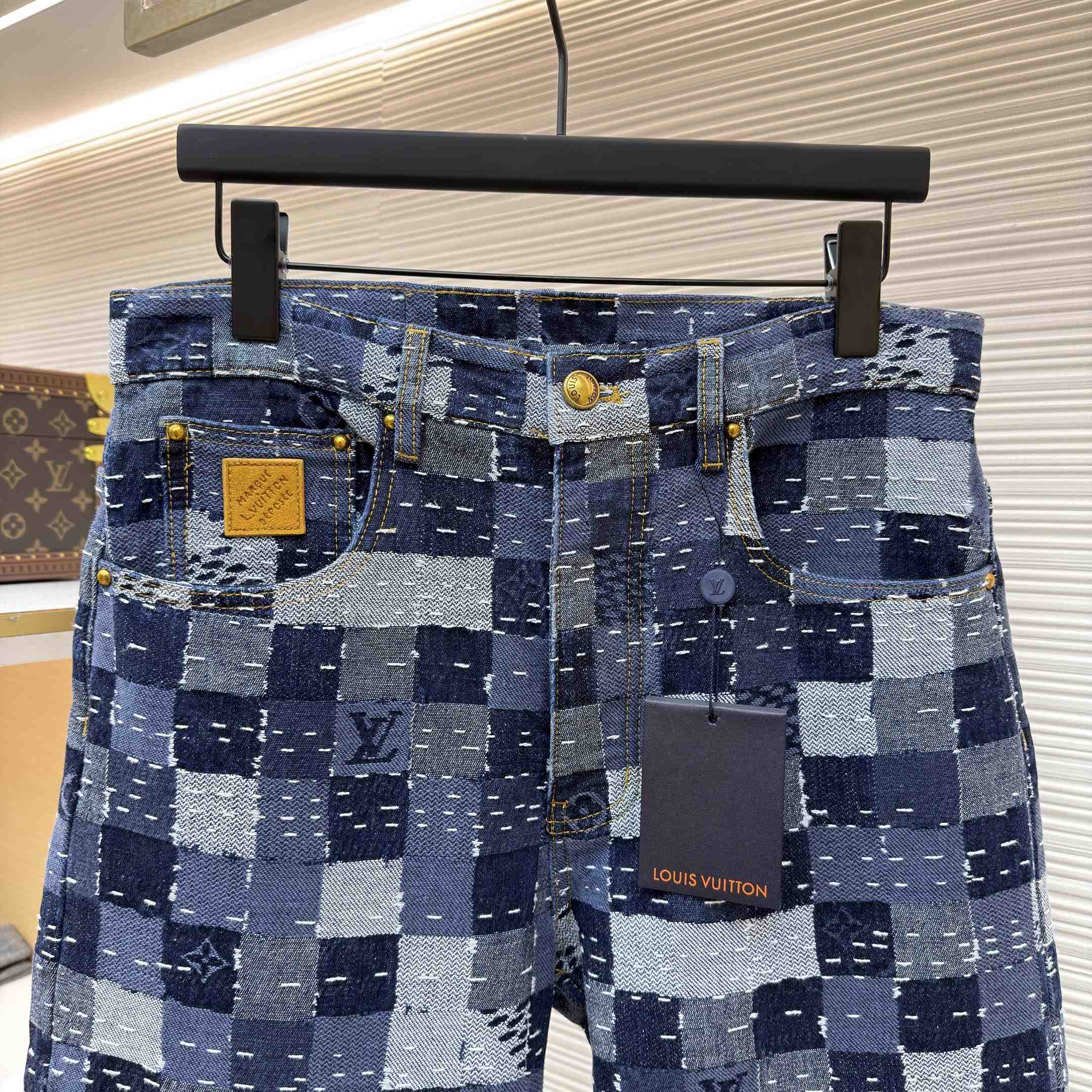 Louis Vuitton Damier Denim Skate Pants - DopestKickz