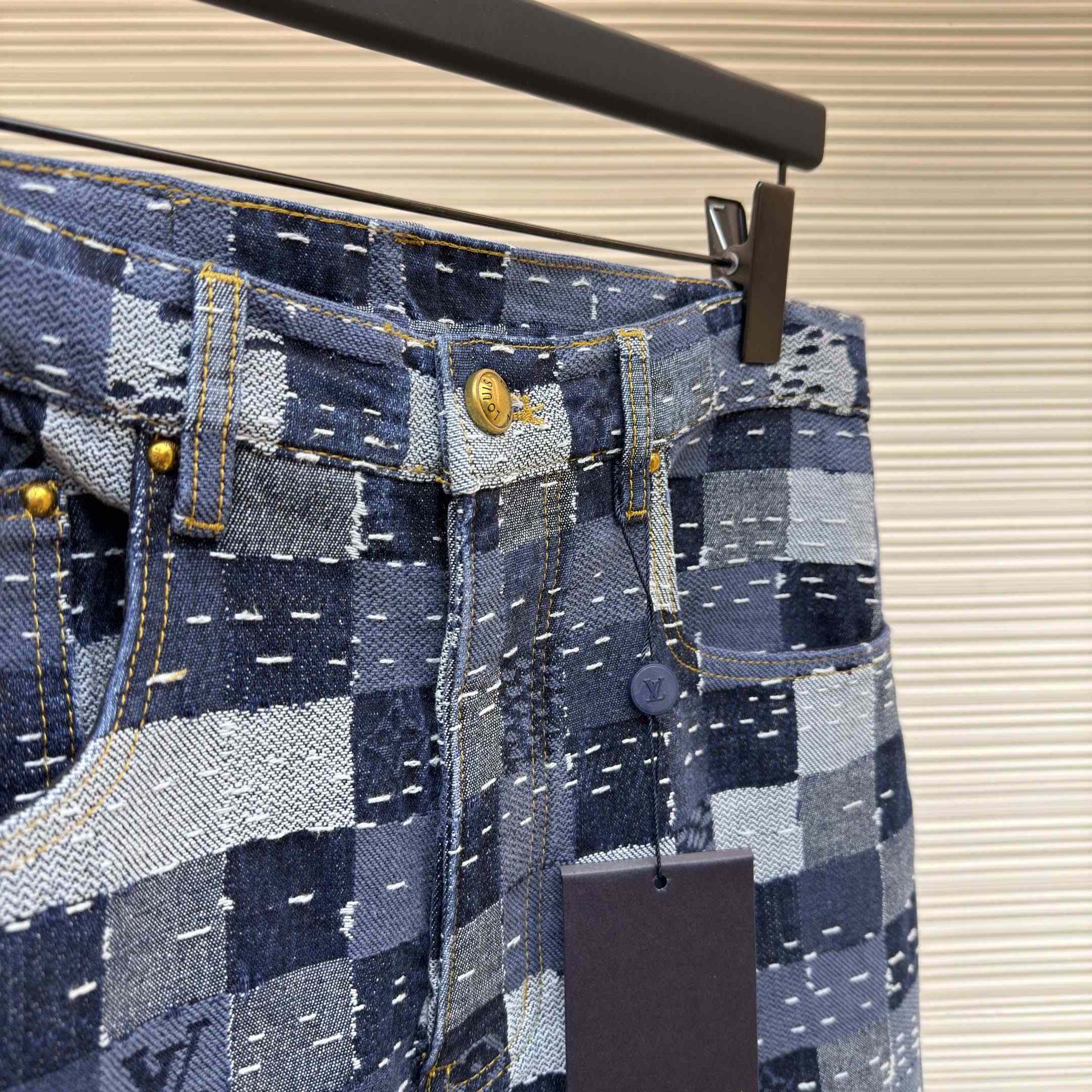 Louis Vuitton Damier Denim Skate Pants - DopestKickz