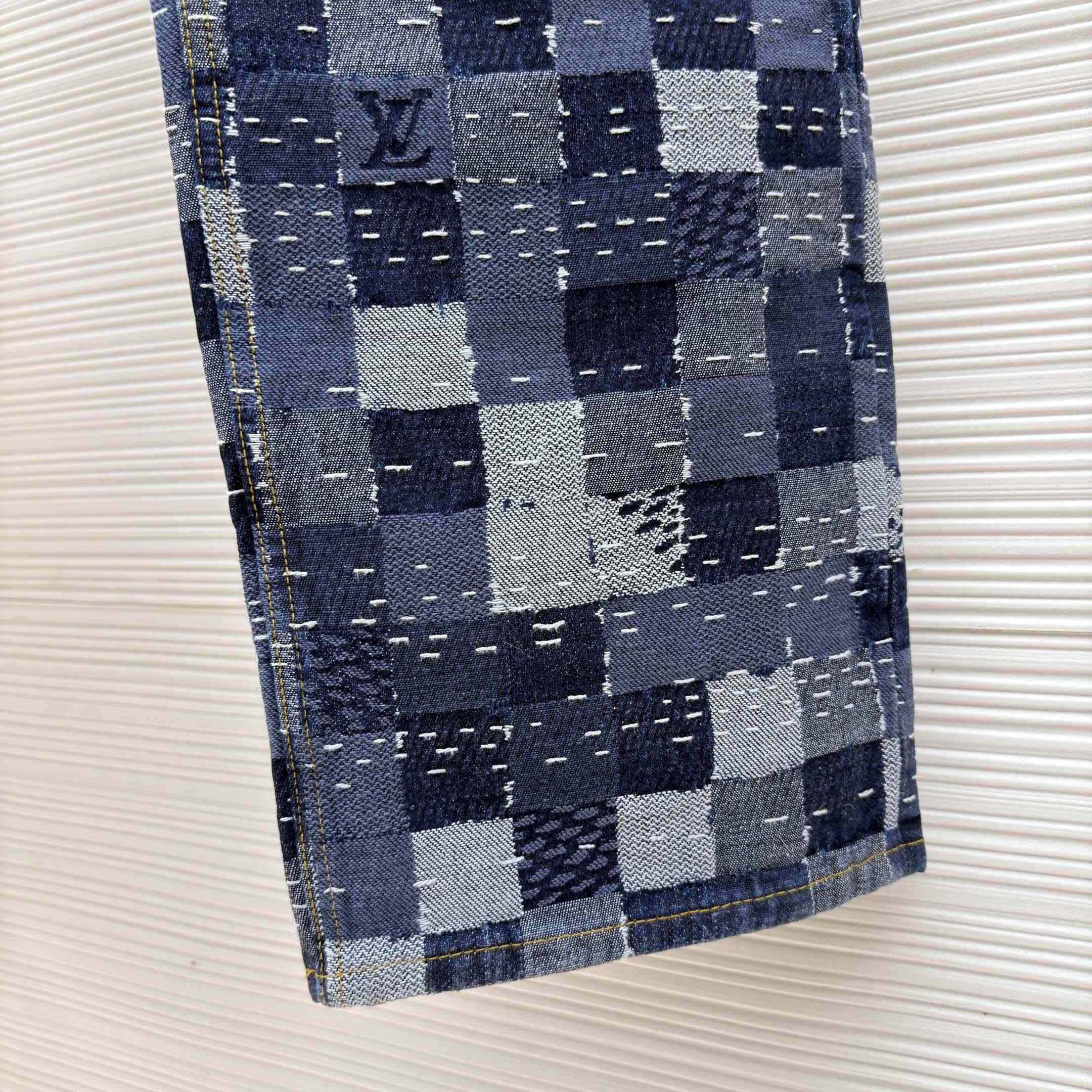 Louis Vuitton Damier Denim Skate Pants - DopestKickz
