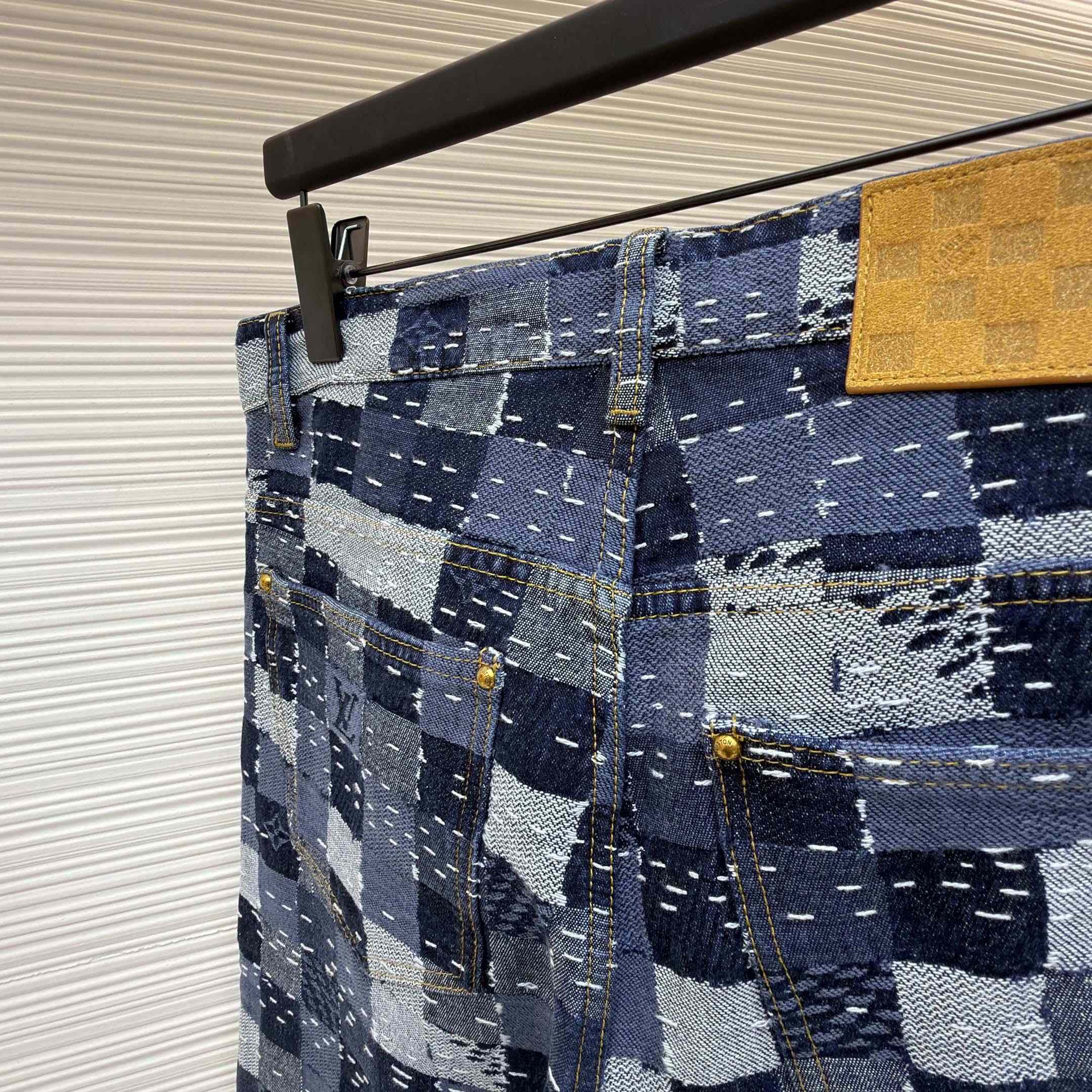 Louis Vuitton Damier Denim Skate Pants - DopestKickz