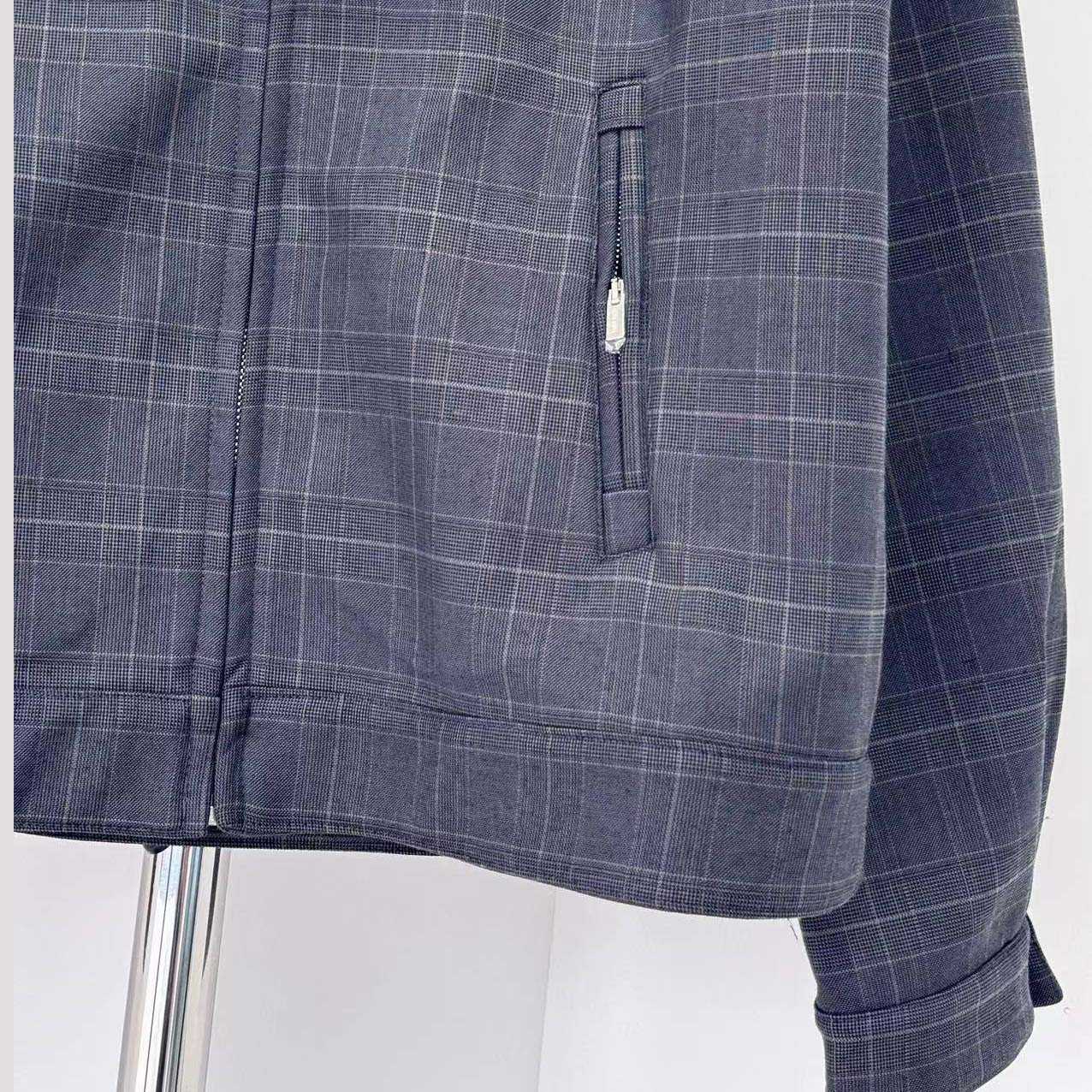 Miu Miu Prince Of Wales Check And bonded Jersey Blouson Jacket - DopestKickz