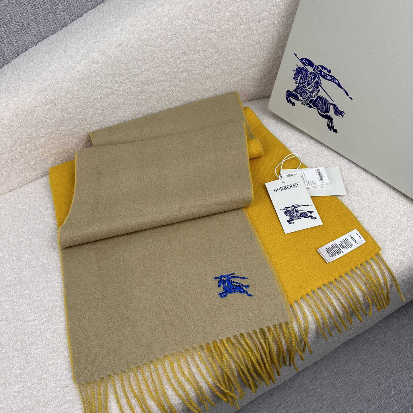 Burberry Reversible Cashmere Scarf - DopestKickz