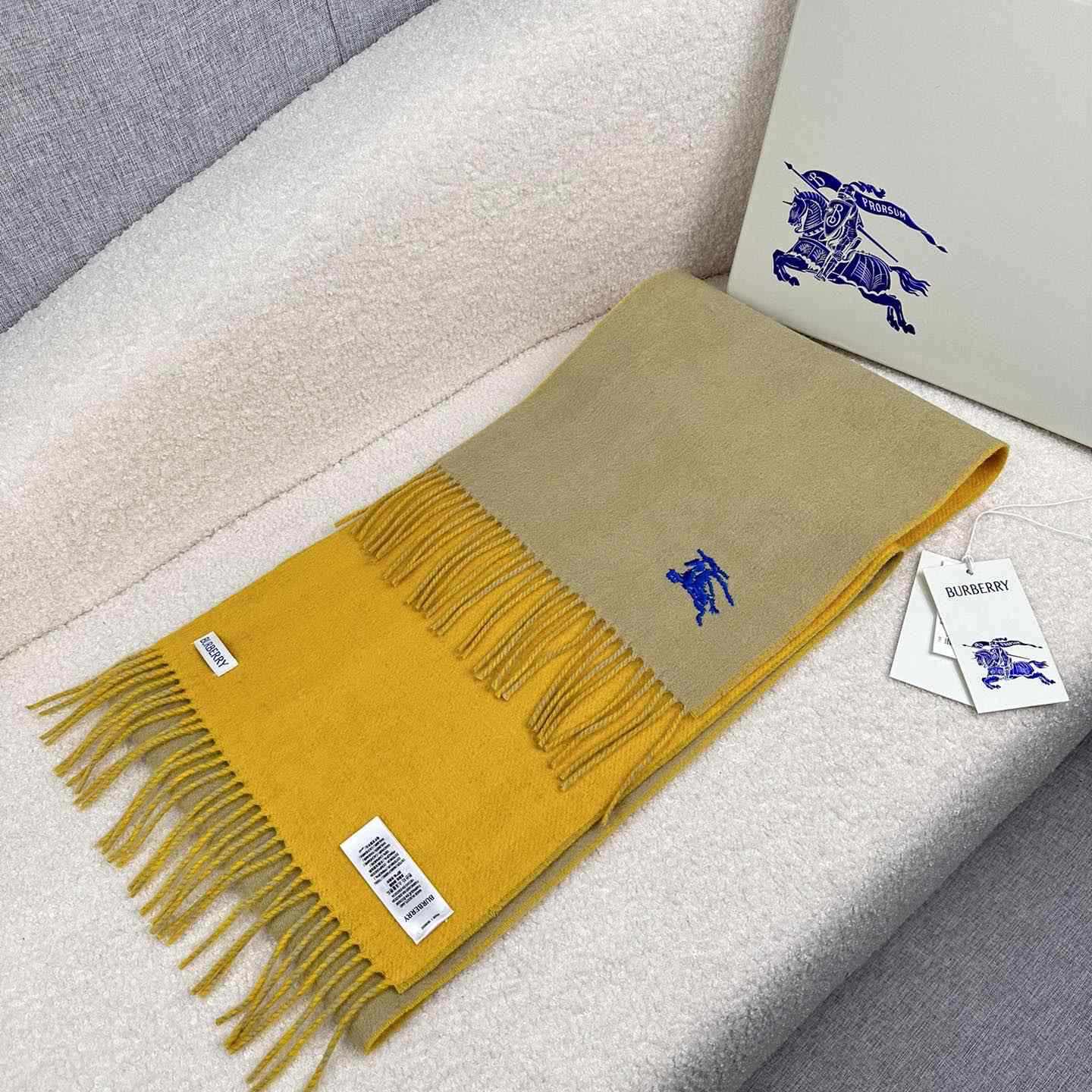 Burberry Reversible Cashmere Scarf - DopestKickz