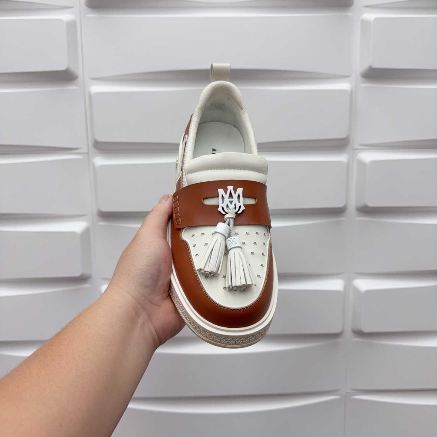 Amiri Men's Brown Loafers Leather - DopestKickz