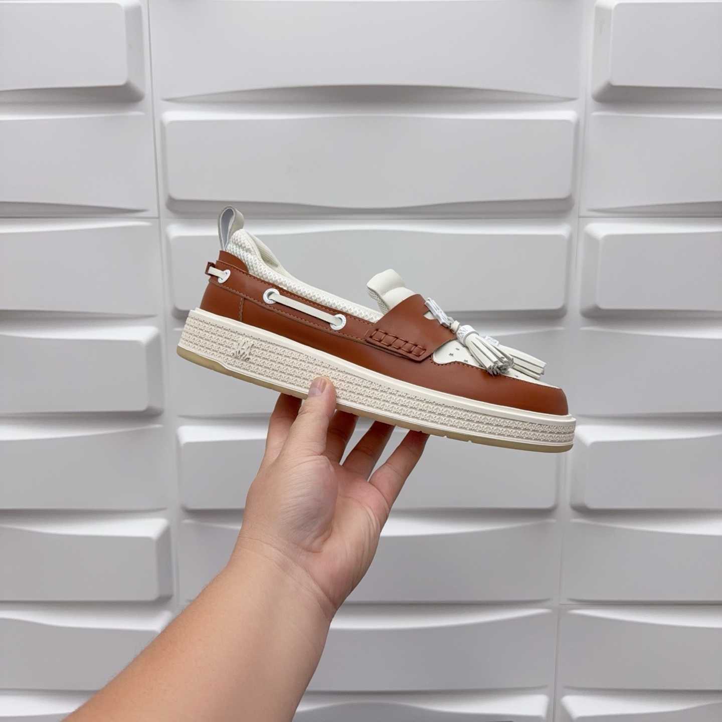 Amiri Men's Brown Loafers Leather - DopestKickz