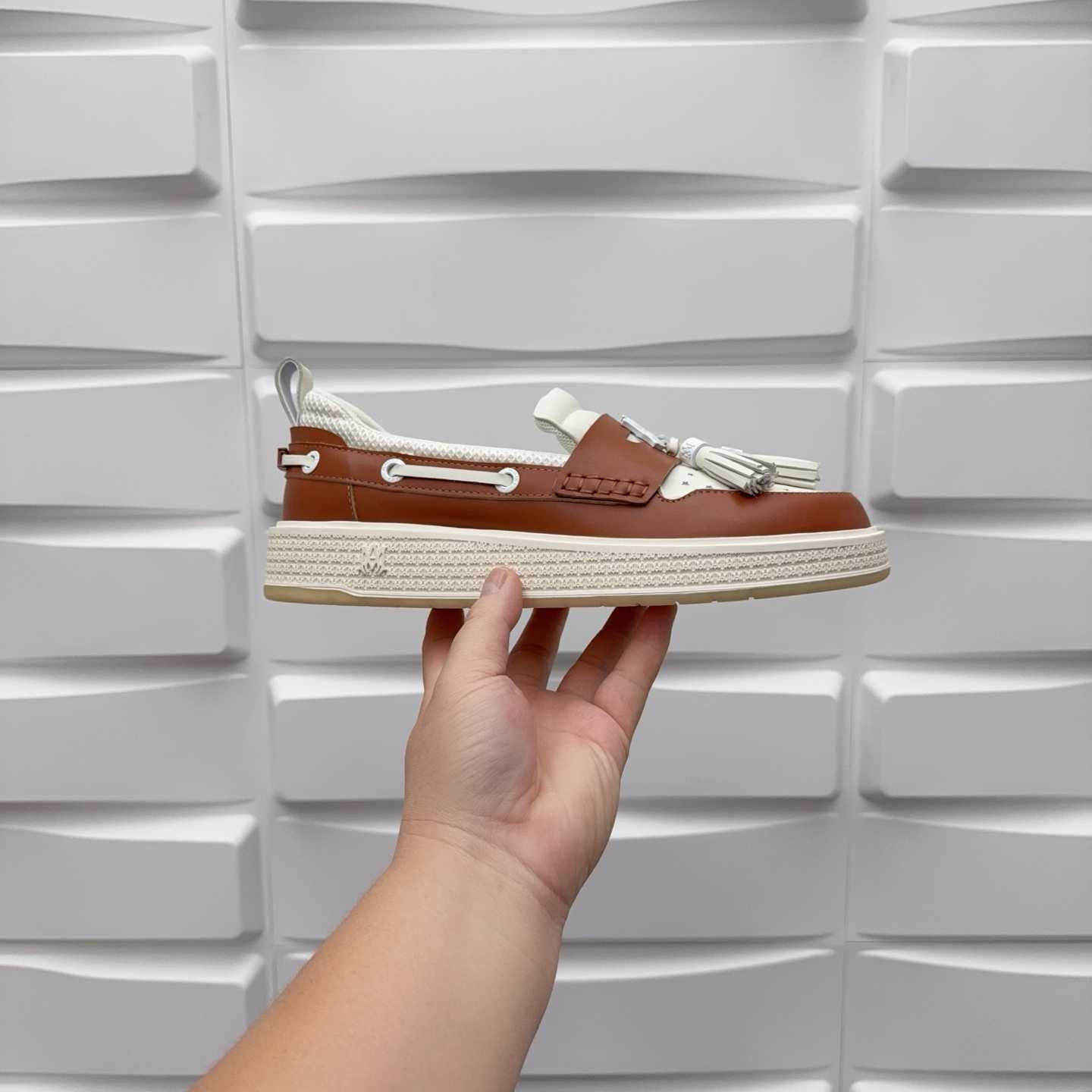 Amiri Men's Brown Loafers Leather - DopestKickz