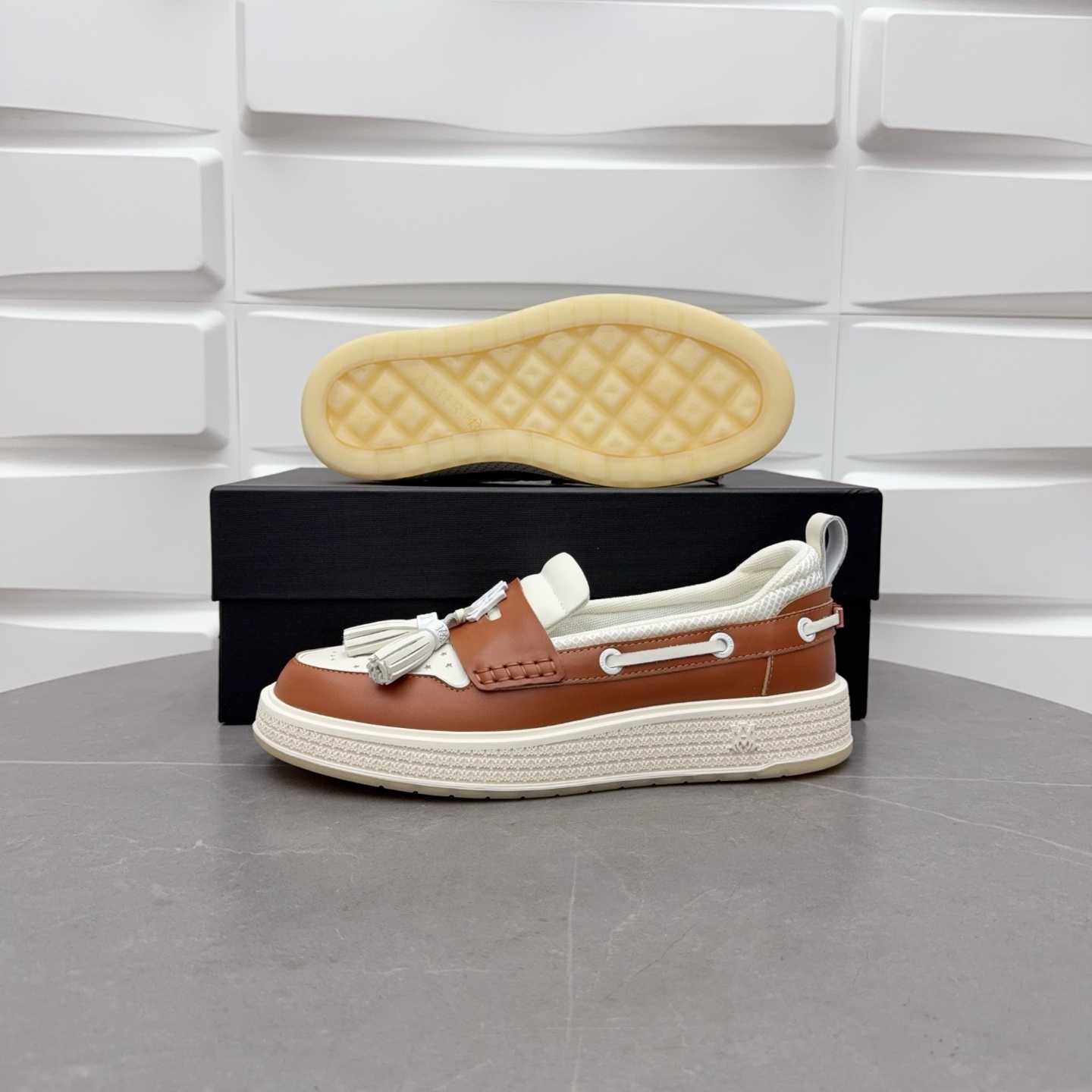 Amiri Men's Brown Loafers Leather - DopestKickz