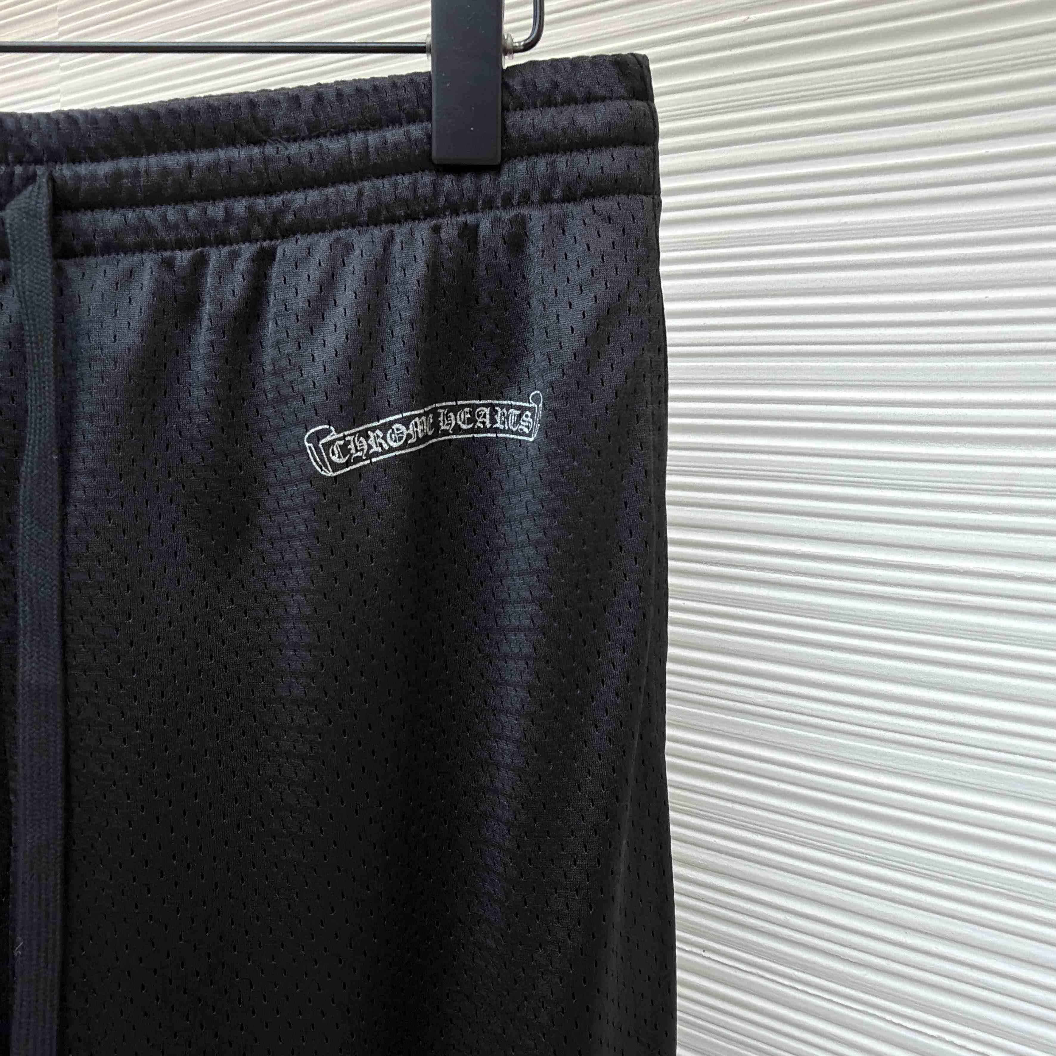 Chrome Hearts black mesh warm-up track pants - DopestKickz
