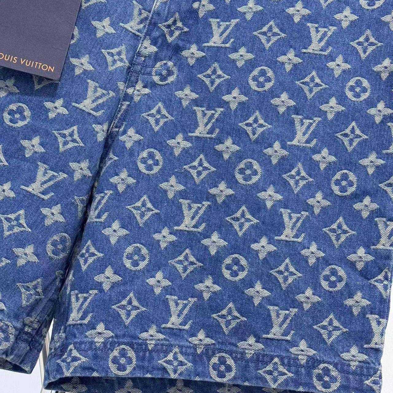 Louis Vuitton Monogram Denim Shorts  - DopestKickz