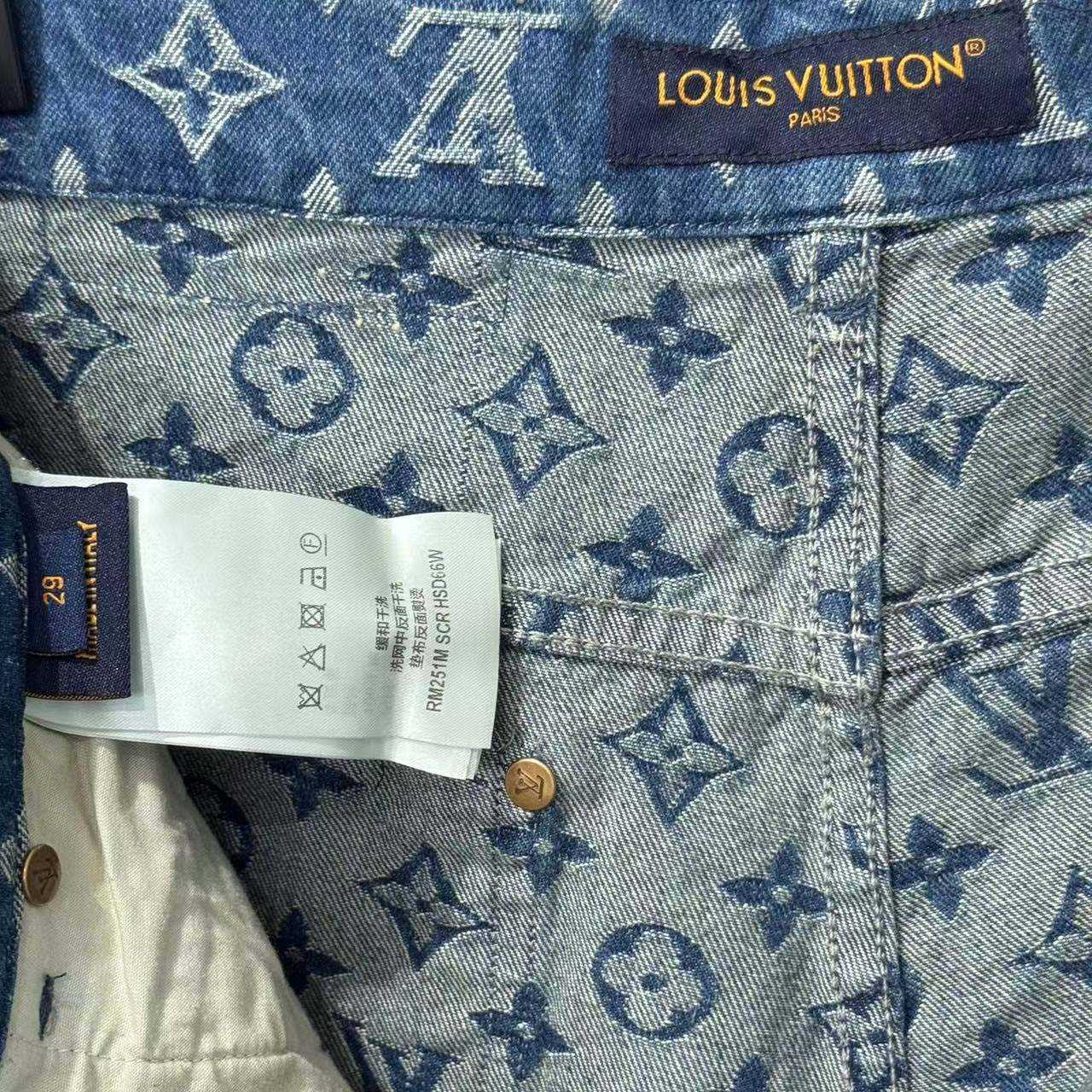 Louis Vuitton Monogram Denim Shorts  - DopestKickz