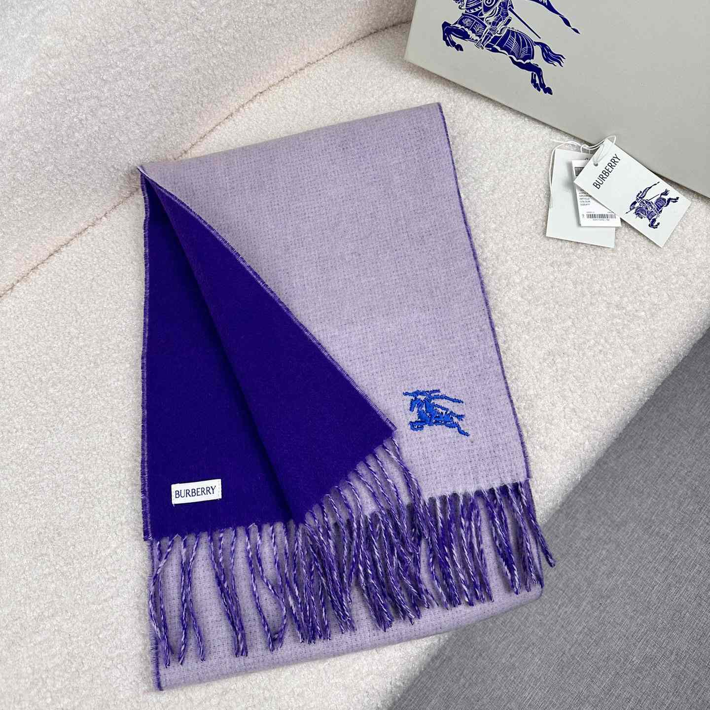 Burberry Reversible Cashmere Scarf - DopestKickz