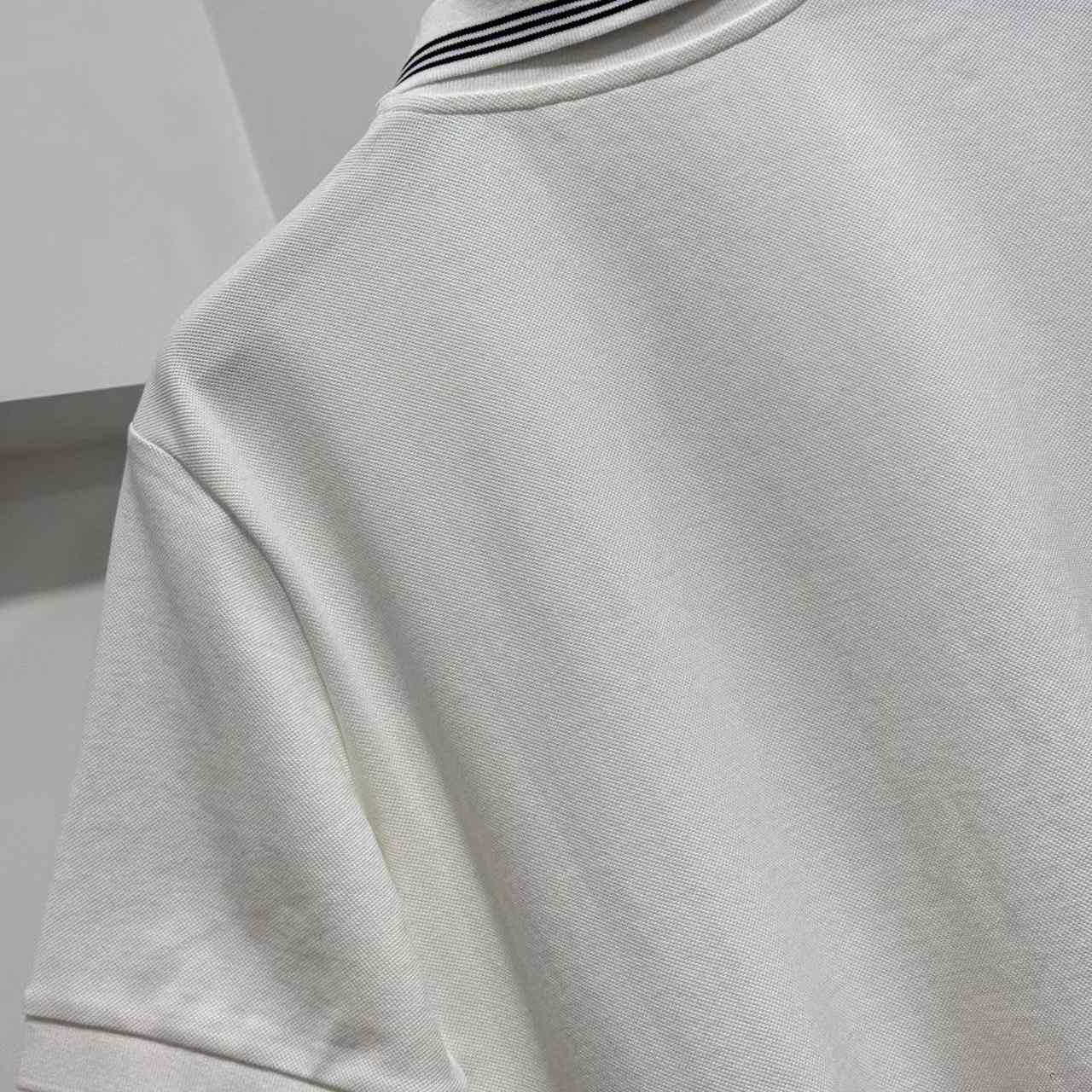 Miu Miu Ribbed Trim Zippered Polo Shirt - DopestKickz