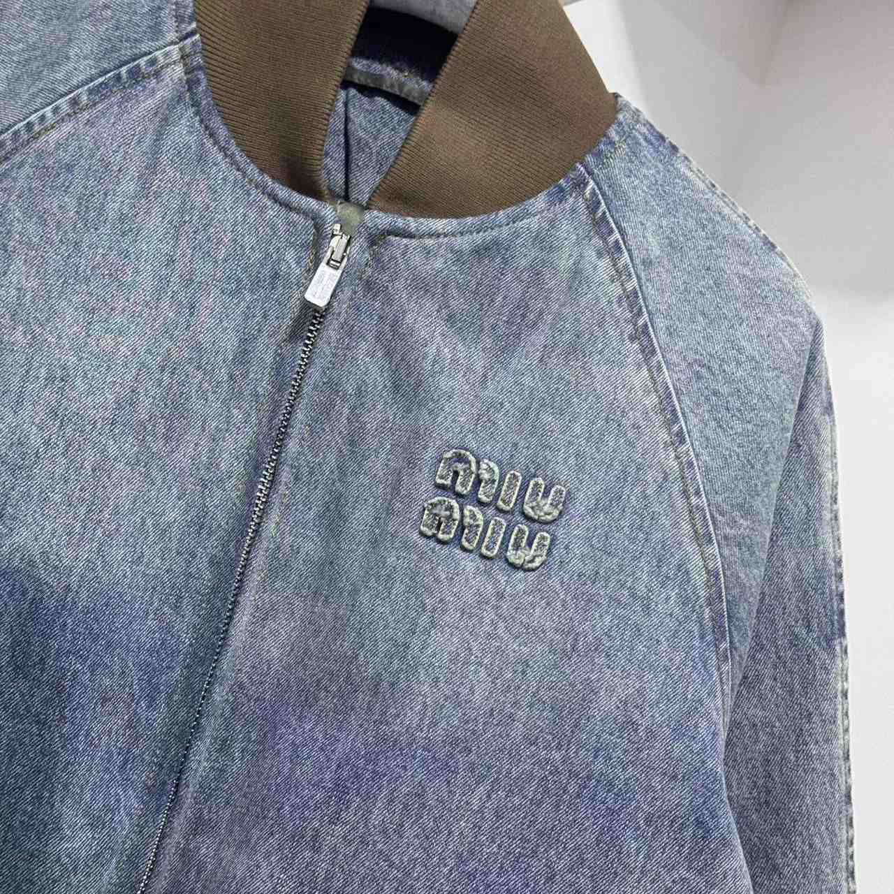 Miu Miu Denim Blouson Jacket - DopestKickz