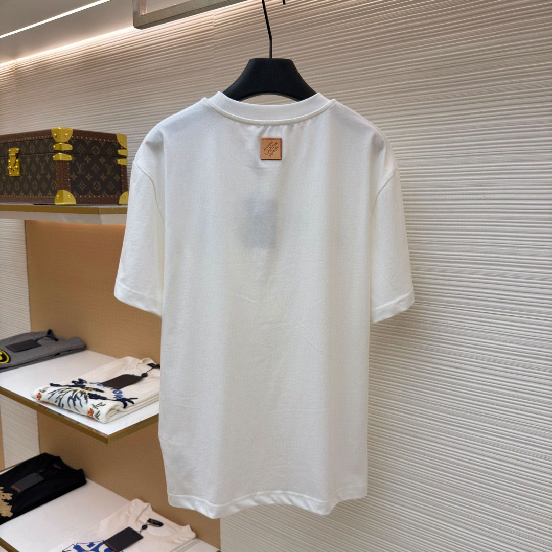 Louis Vuitton x The Darjeeling Limited Embroidered Short-Sleeved Crewneck 1AJVQO - DopestKickz