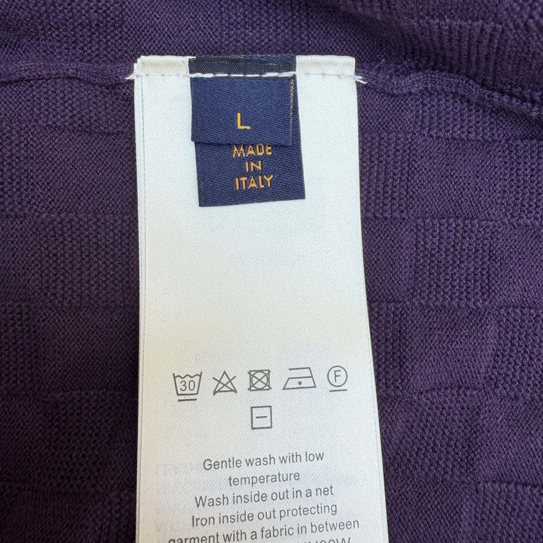 Louis Vuitton Damier Jacquard Short-Sleeved Crewneck    1AJTVL - DopestKickz