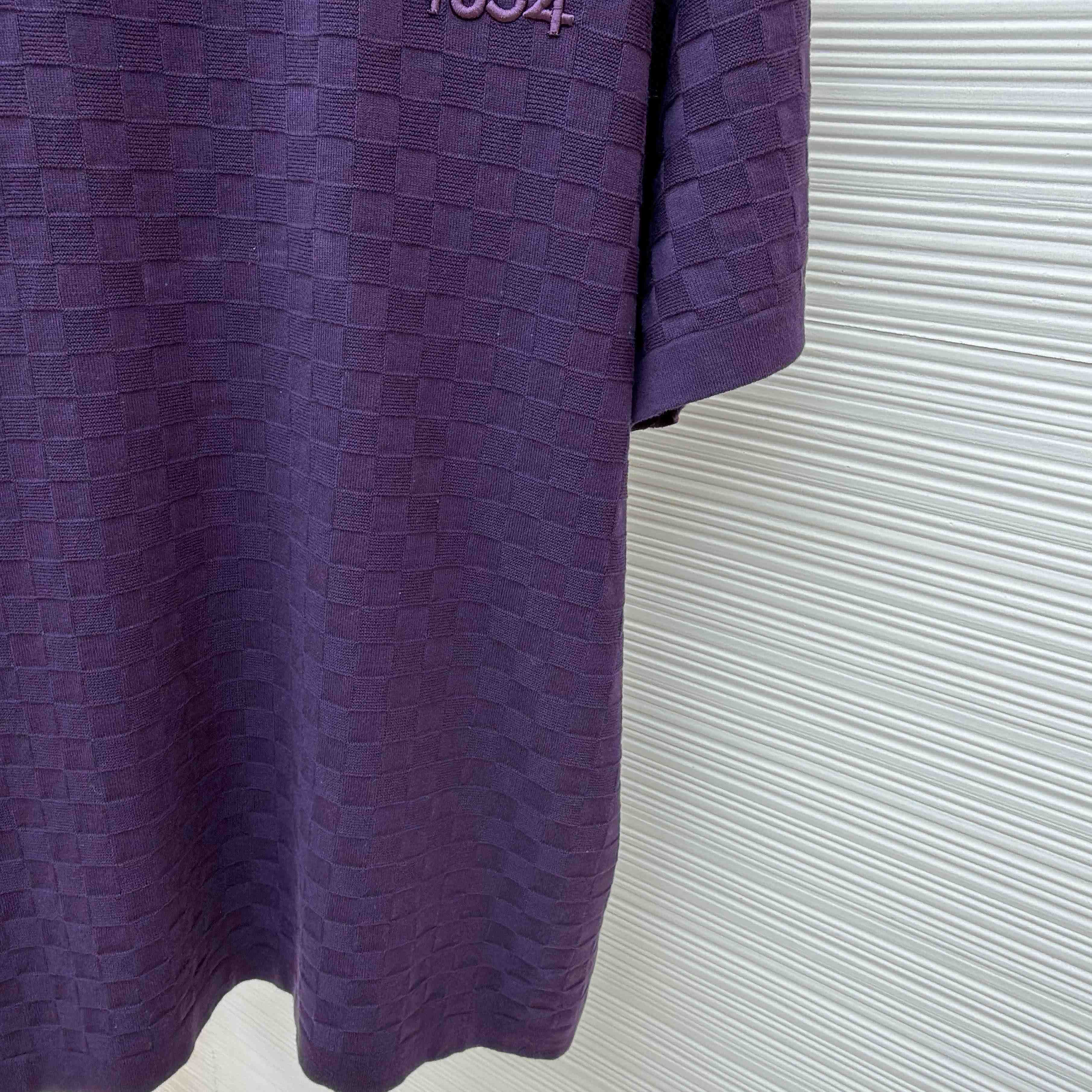 Louis Vuitton Damier Jacquard Short-Sleeved Crewneck    1AJTVL - DopestKickz