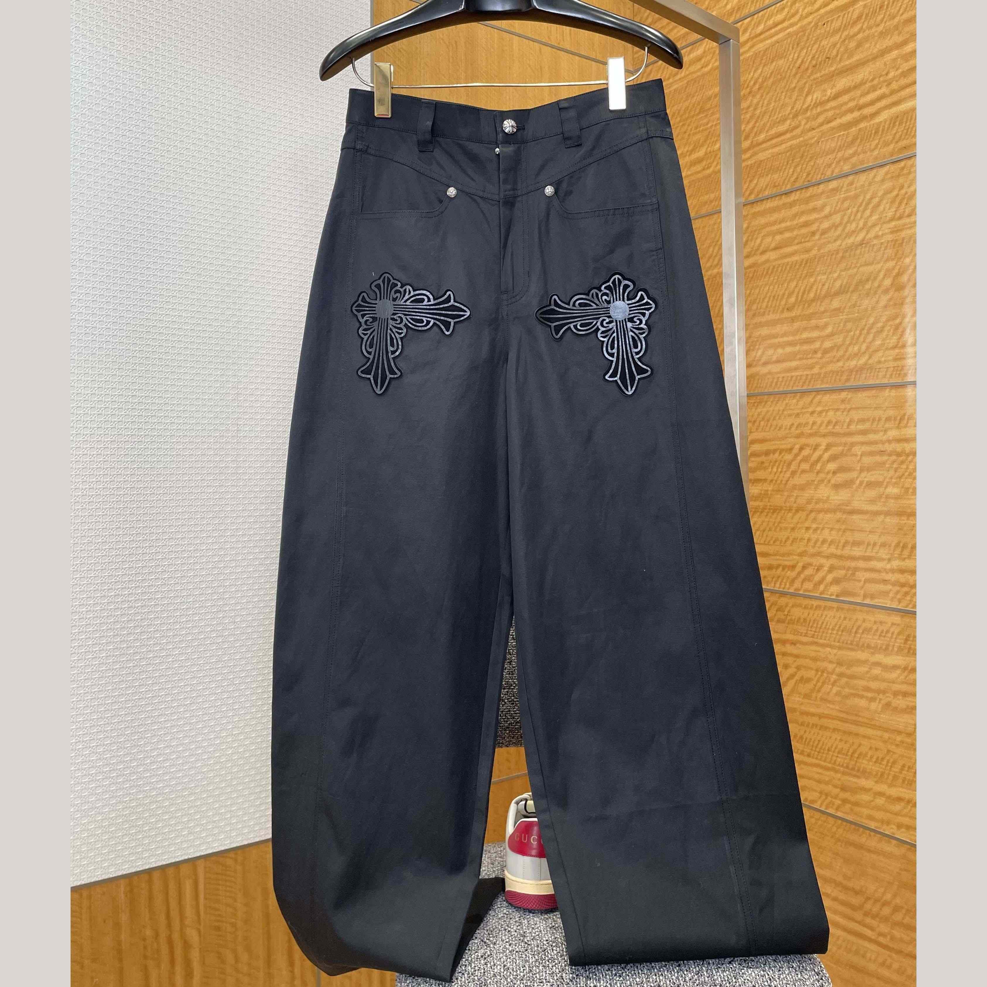 Chrome Heart Wide-leg Jeans - DopestKickz