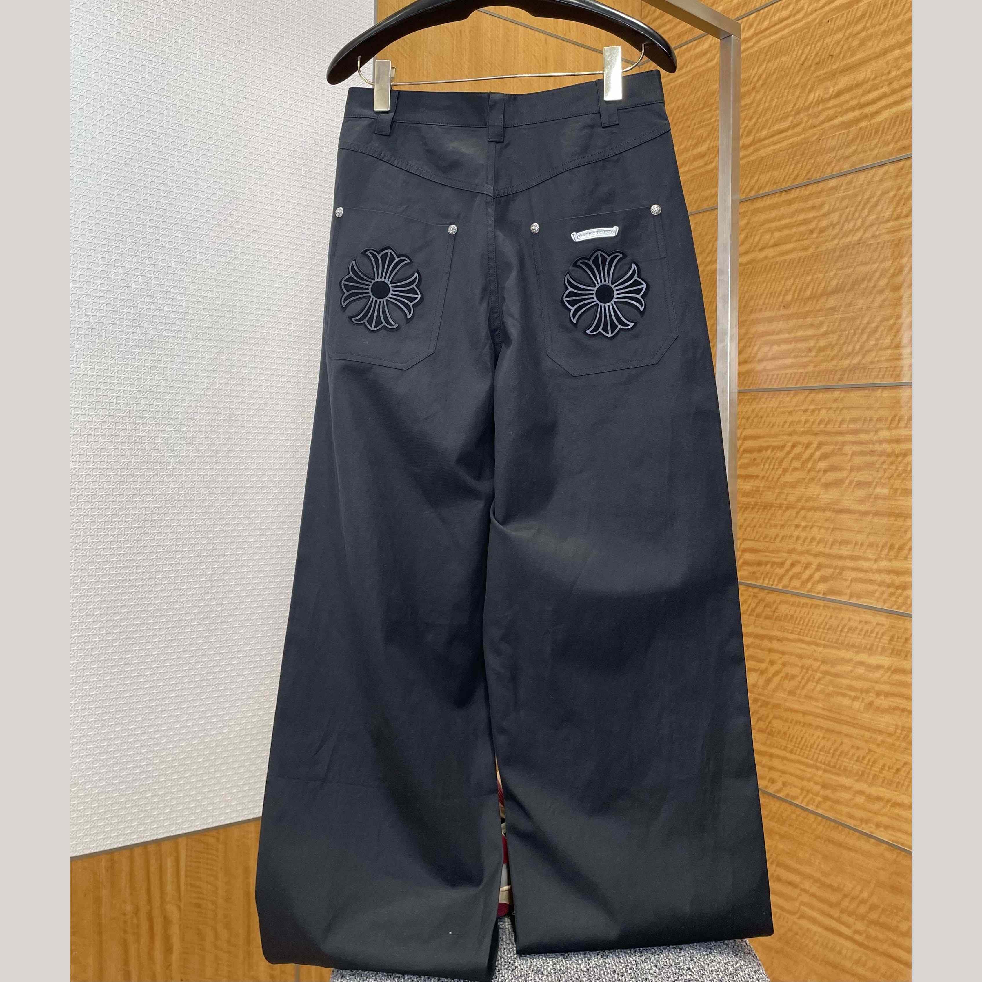 Chrome Heart Wide-leg Jeans - DopestKickz