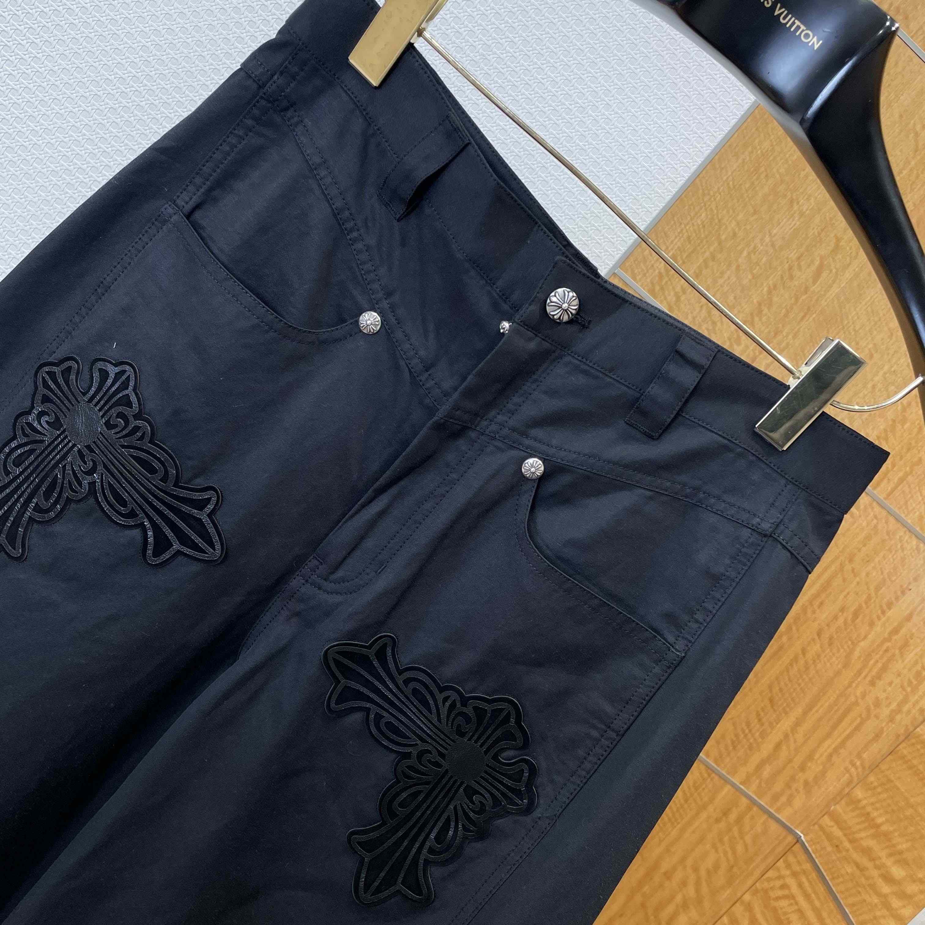 Chrome Heart Wide-leg Jeans - DopestKickz