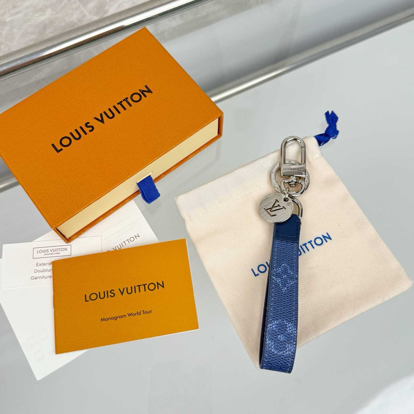 Louis Vuitton LV Slim Dragonne Key Holder and Bag Charm S00  - DopestKickz