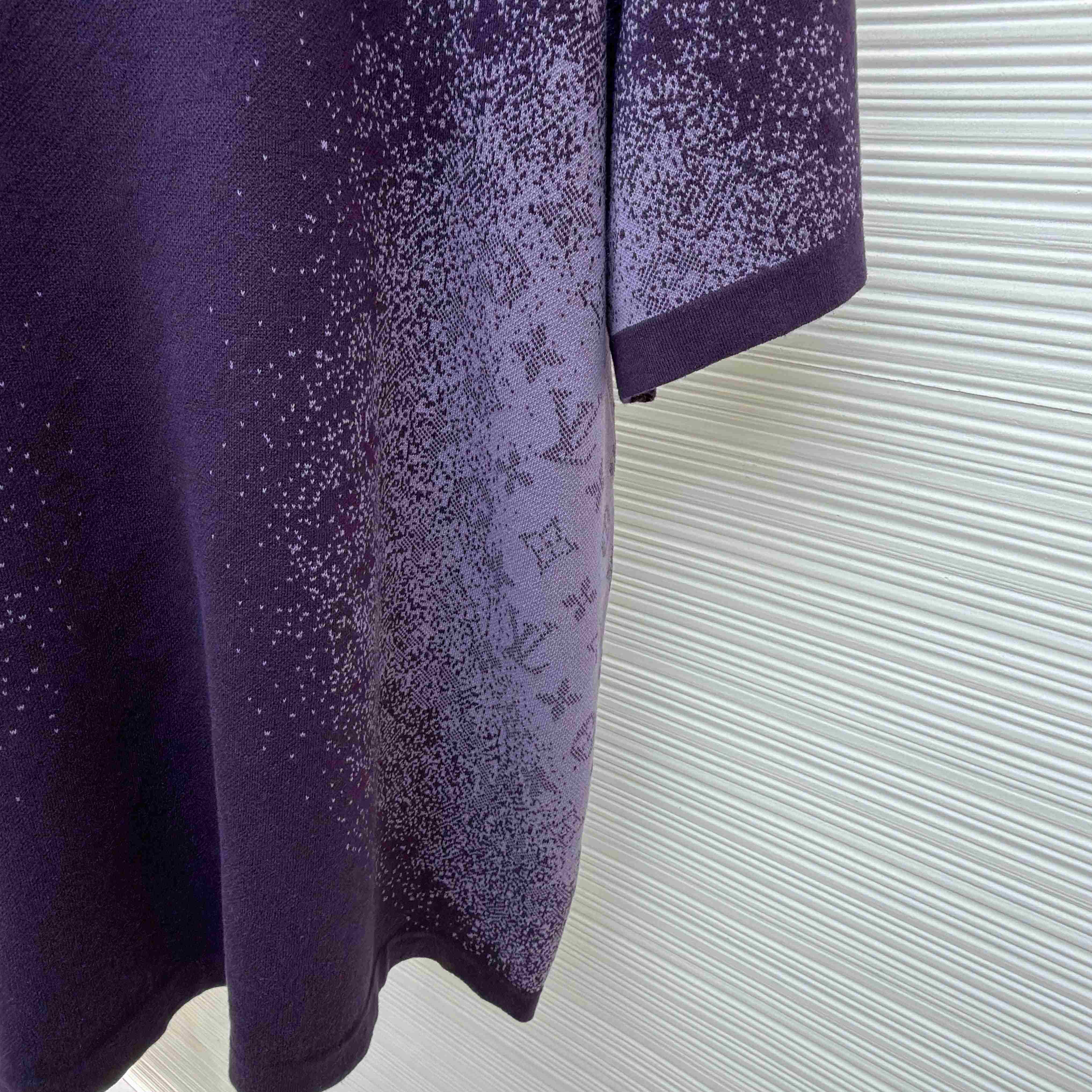  Louis Vuitton Monogram Jacquard Short-Sleeved Crewneck      1AJTV8 - DopestKickz