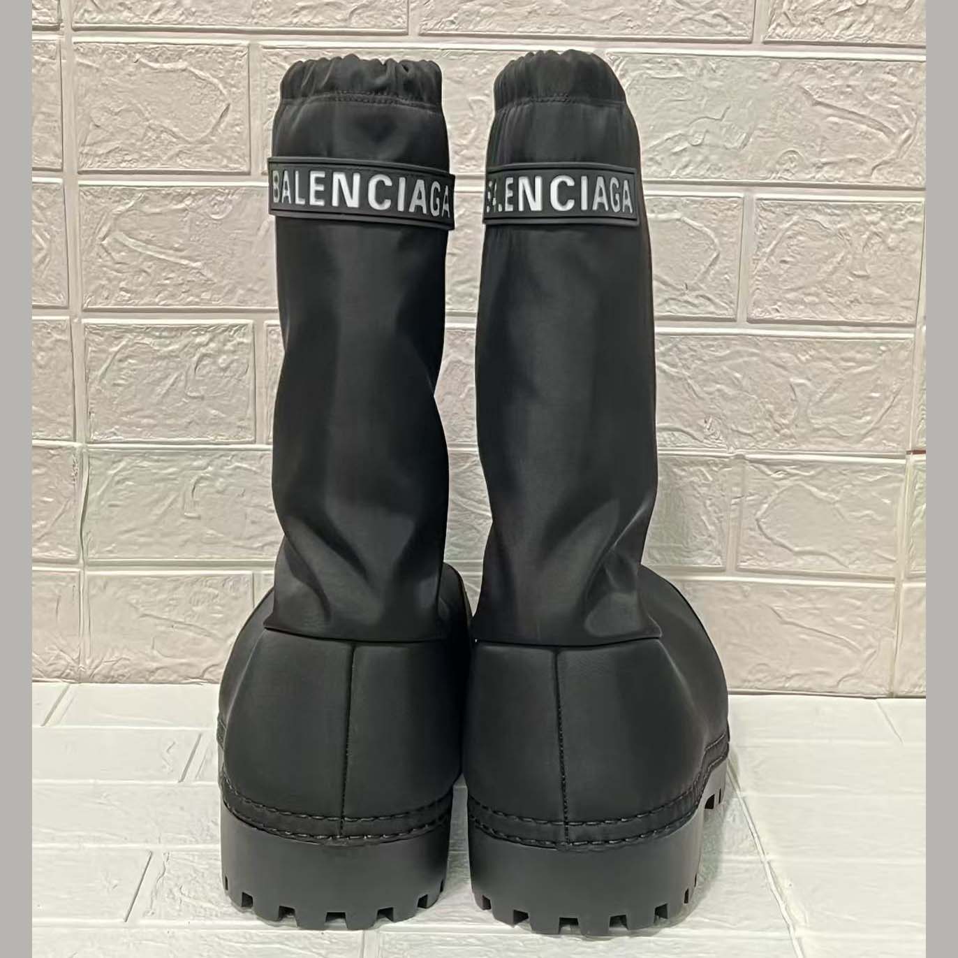 Balenciaga Alaska High Boot In Black Nylon - DopestKickz
