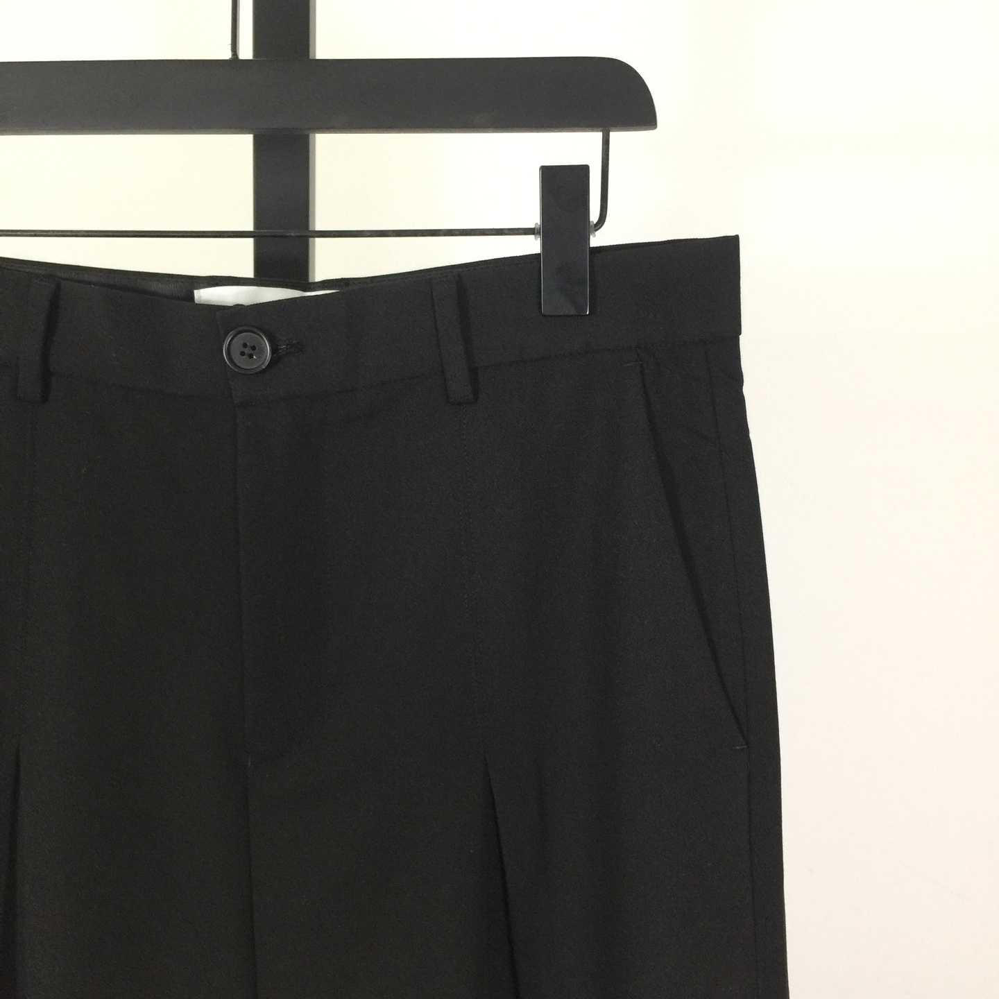 Loewe Low Crotch Trousers In Cotton Black - DopestKickz