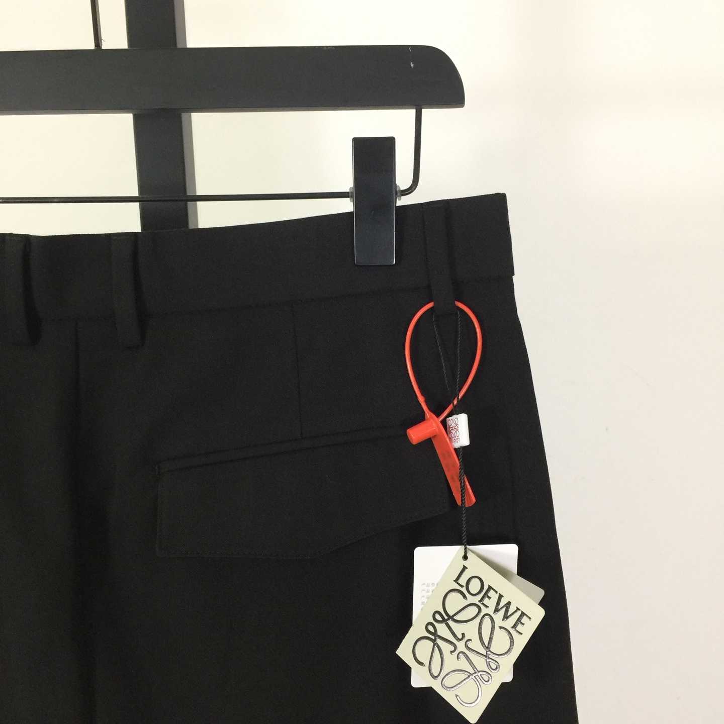 Loewe Low Crotch Trousers In Cotton Black - DopestKickz