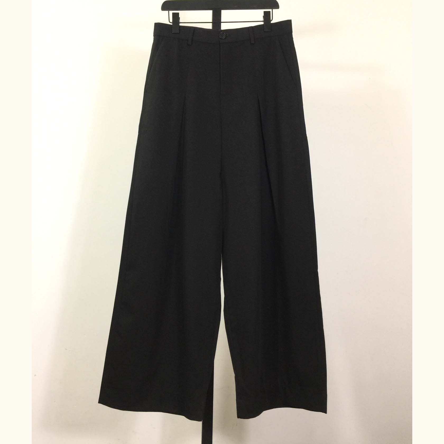 Loewe Low Crotch Trousers In Cotton Black - DopestKickz