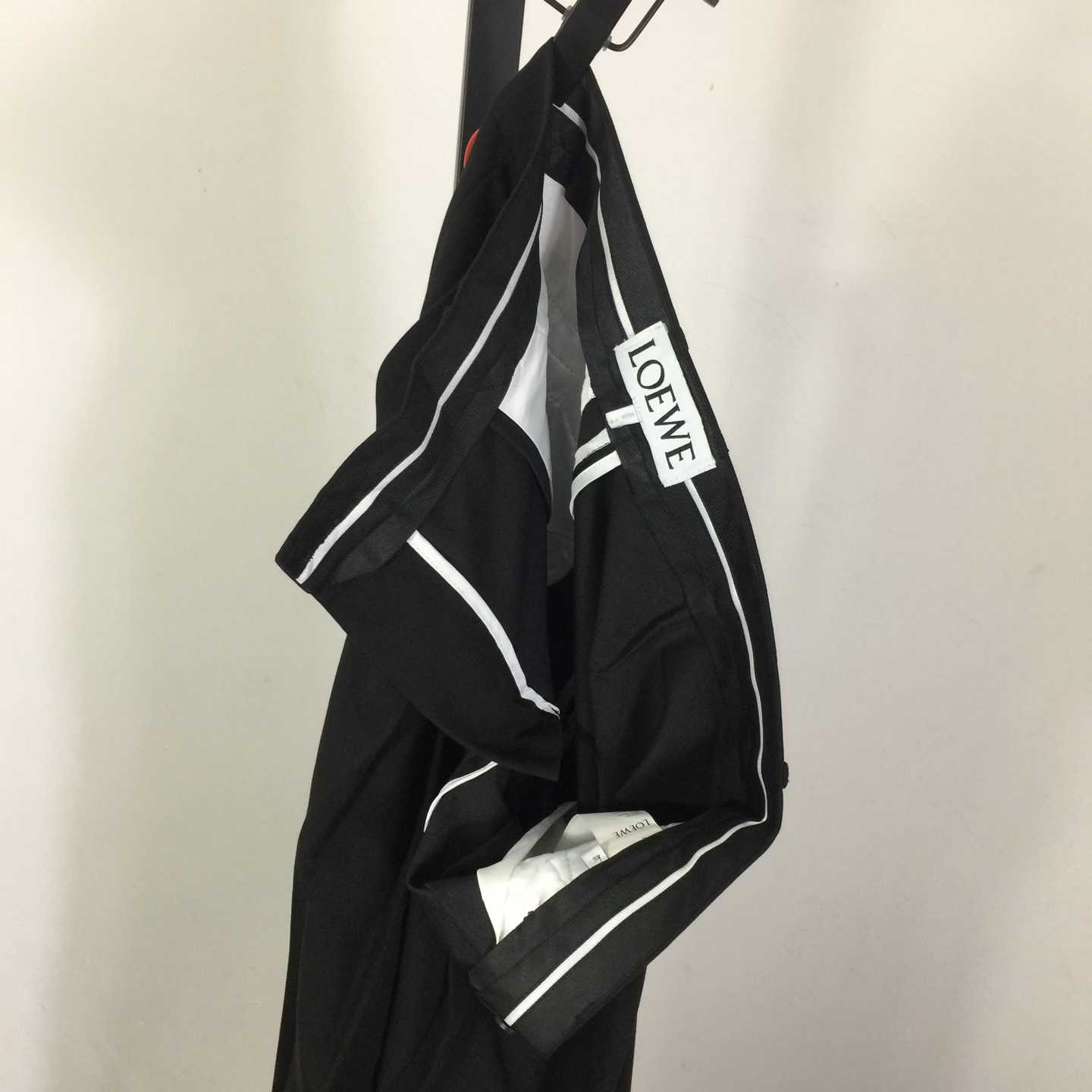 Loewe Low Crotch Trousers In Cotton Black - DopestKickz