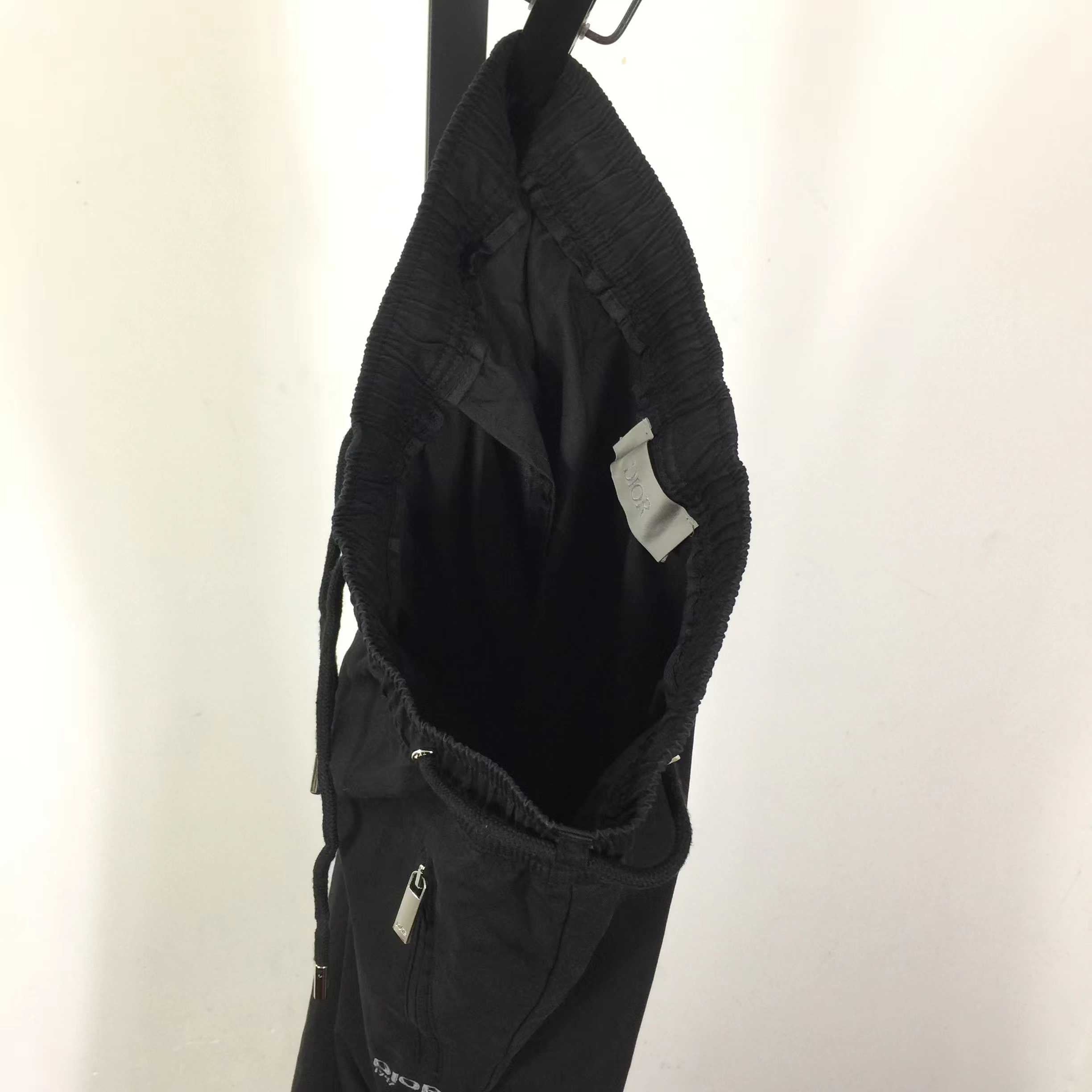 Dior Mountain Track Pants Black Blended Cotton Twill  - DopestKickz