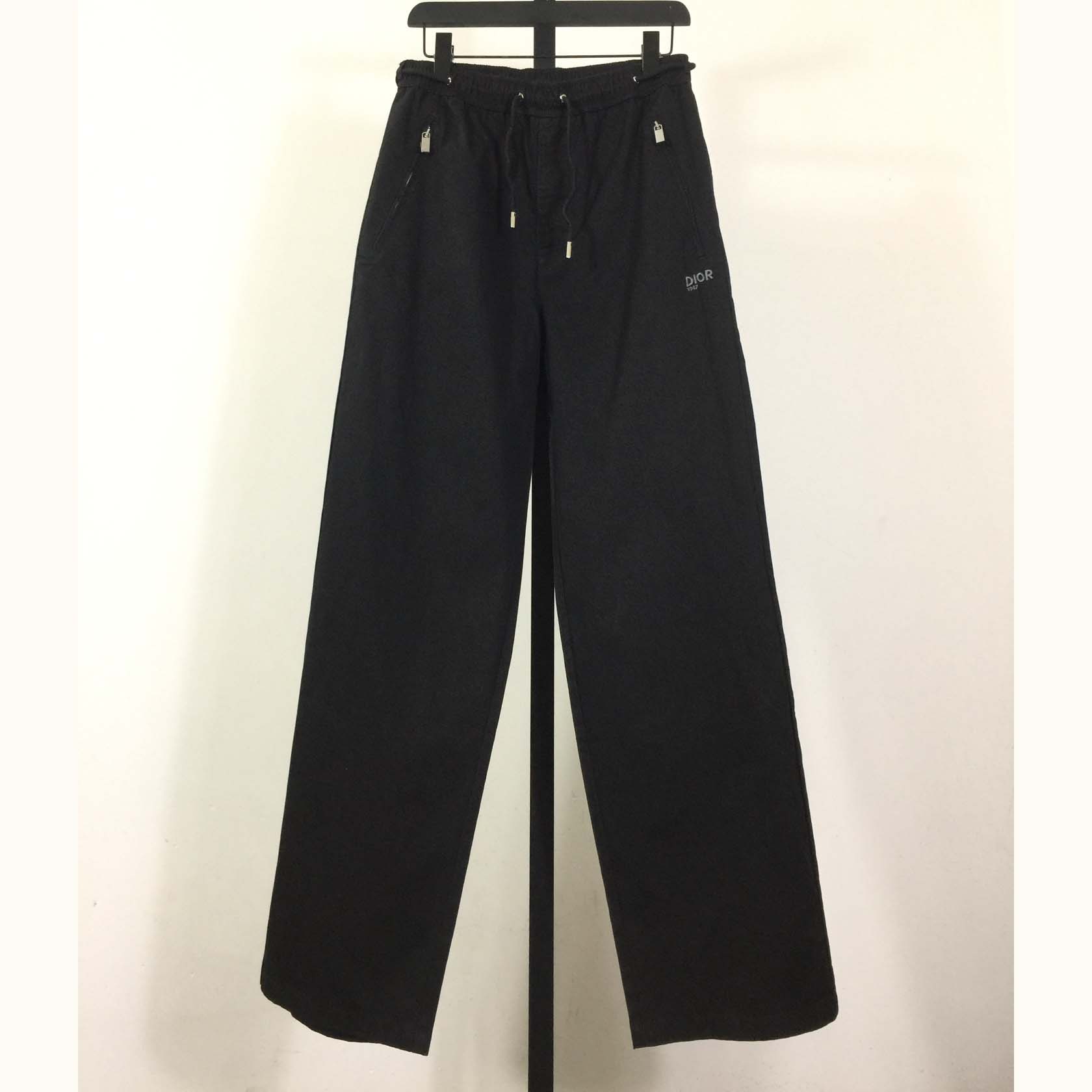 Dior Mountain Track Pants Black Blended Cotton Twill  - DopestKickz