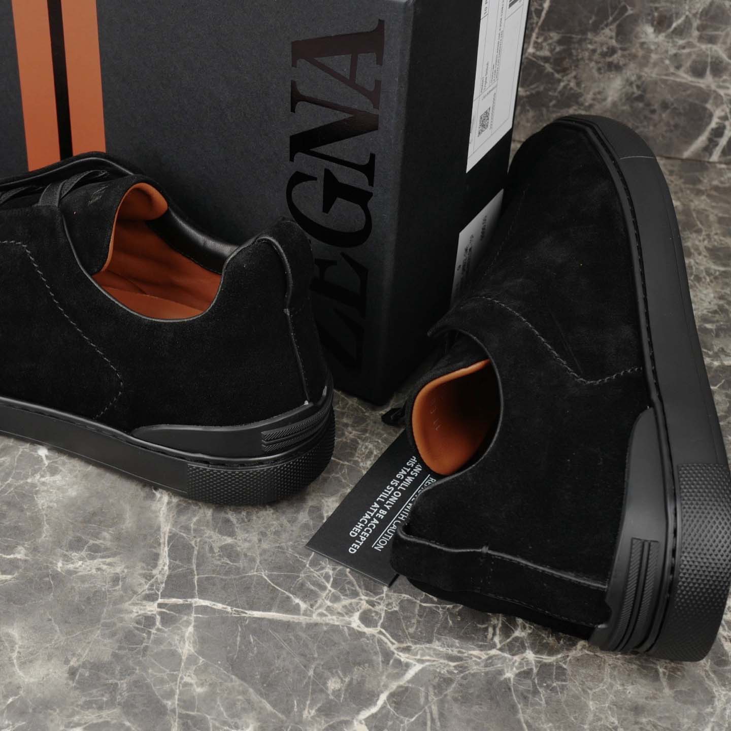 Zegna Suede Triple Stitch™ Sneakers - DopestKickz