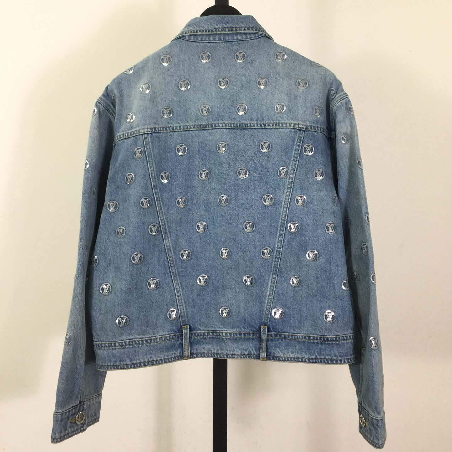Louis Vuitton Sequin Signature Denim Jacket - DopestKickz