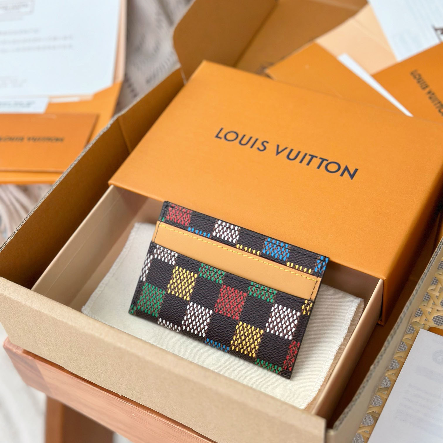 Louis Vuitton Porta-cartão Double N00189 - DopestKickz