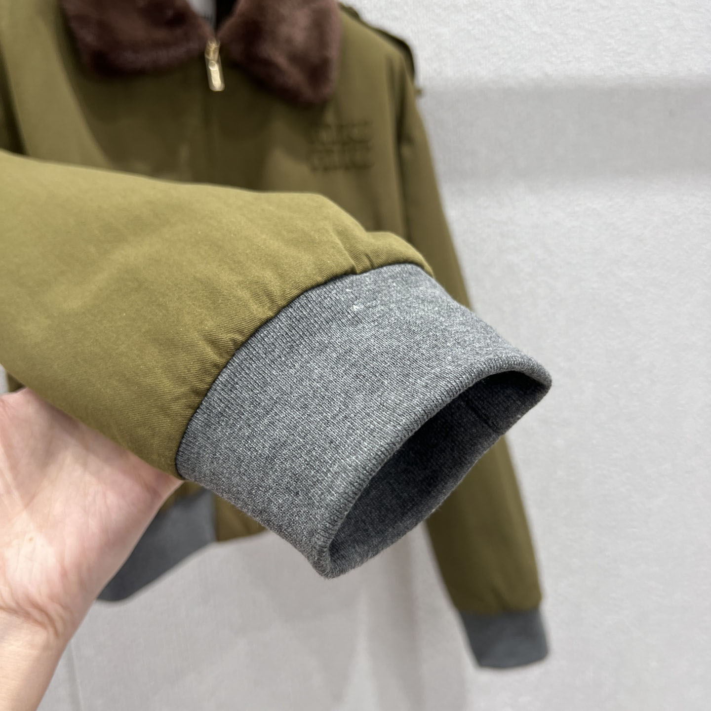 Miu Miu Cotton Satin Bomber Jacket - DopestKickz