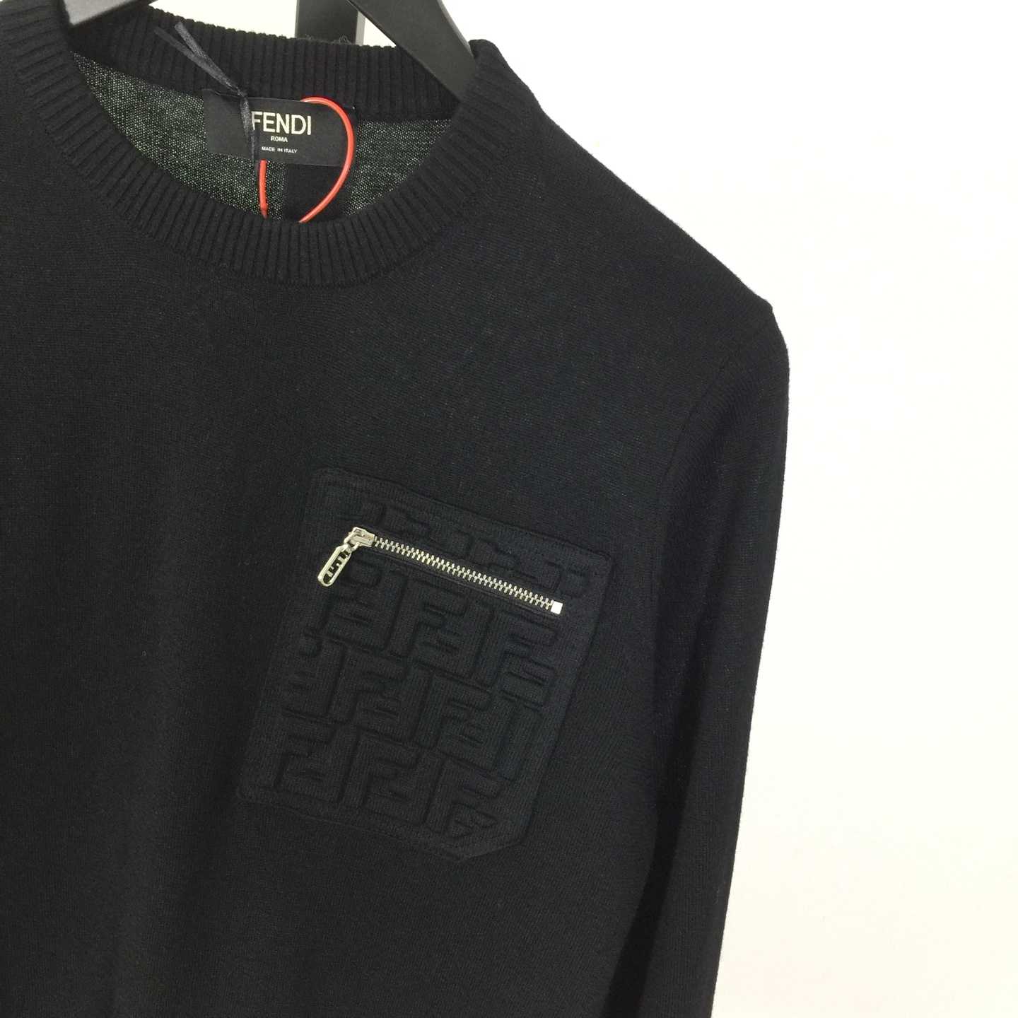 Fendi Black Wool Pullover - DopestKickz
