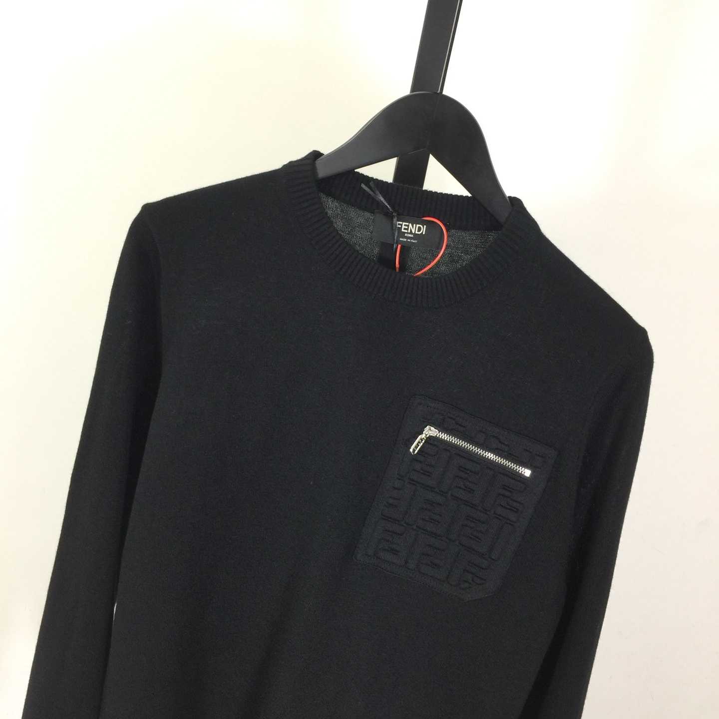 Fendi Black Wool Pullover - DopestKickz