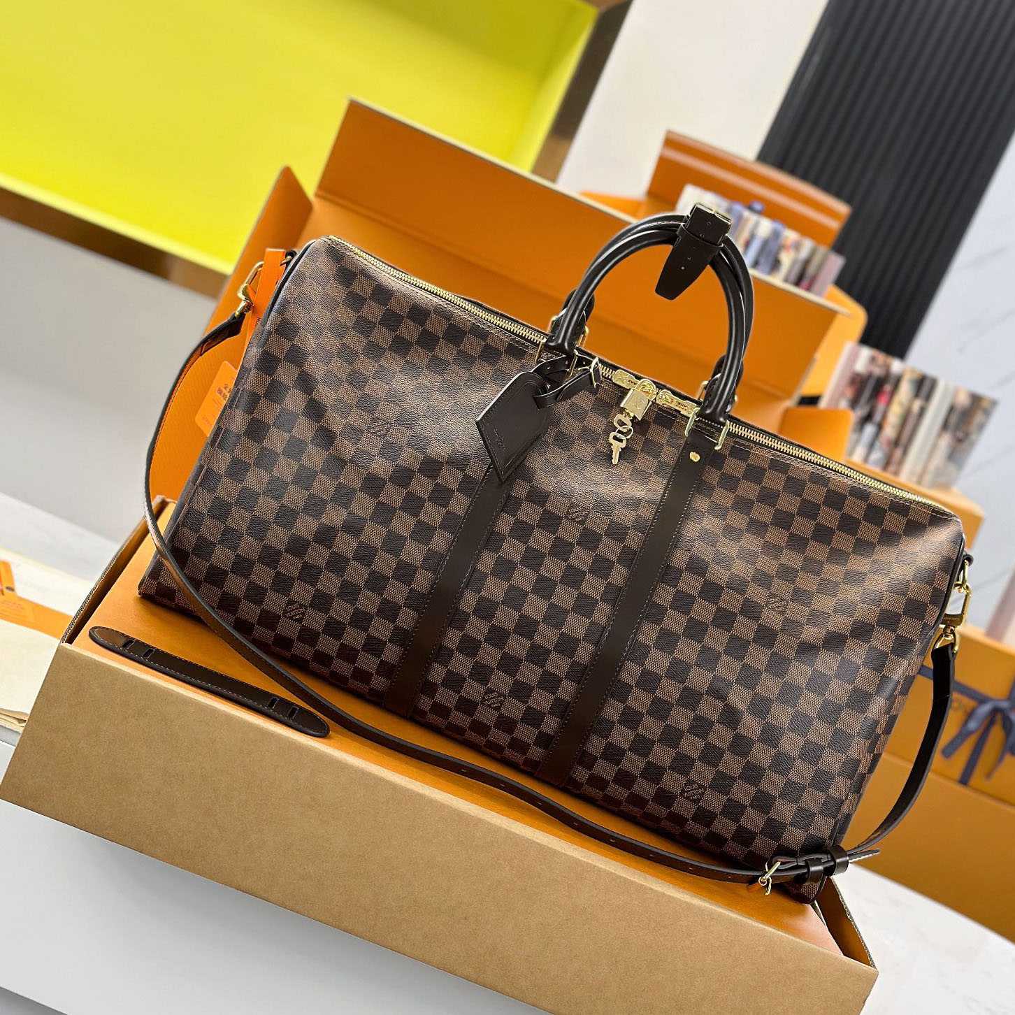 Louis Vuitton Keepall Bandoulière 55 N41414 - DopestKickz