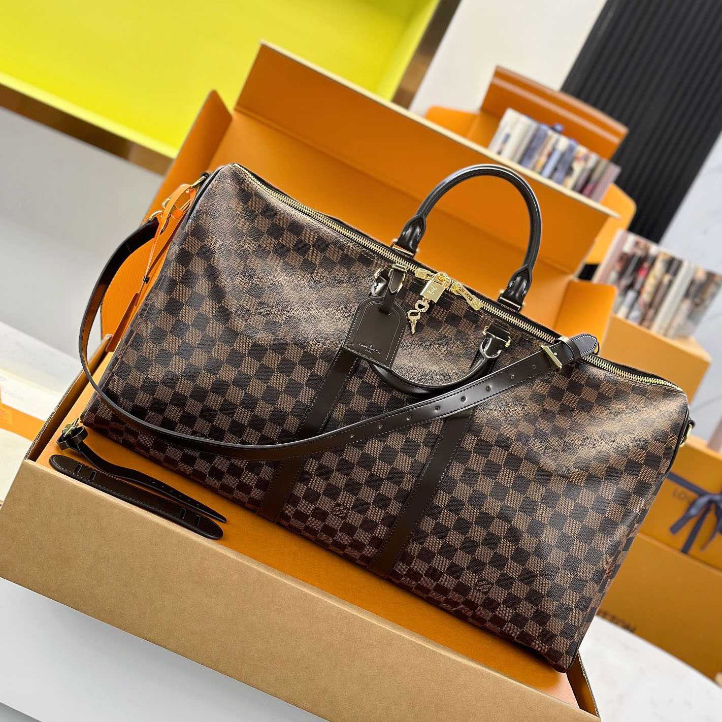 Louis Vuitton Keepall Bandoulière 55 N41414 - DopestKickz