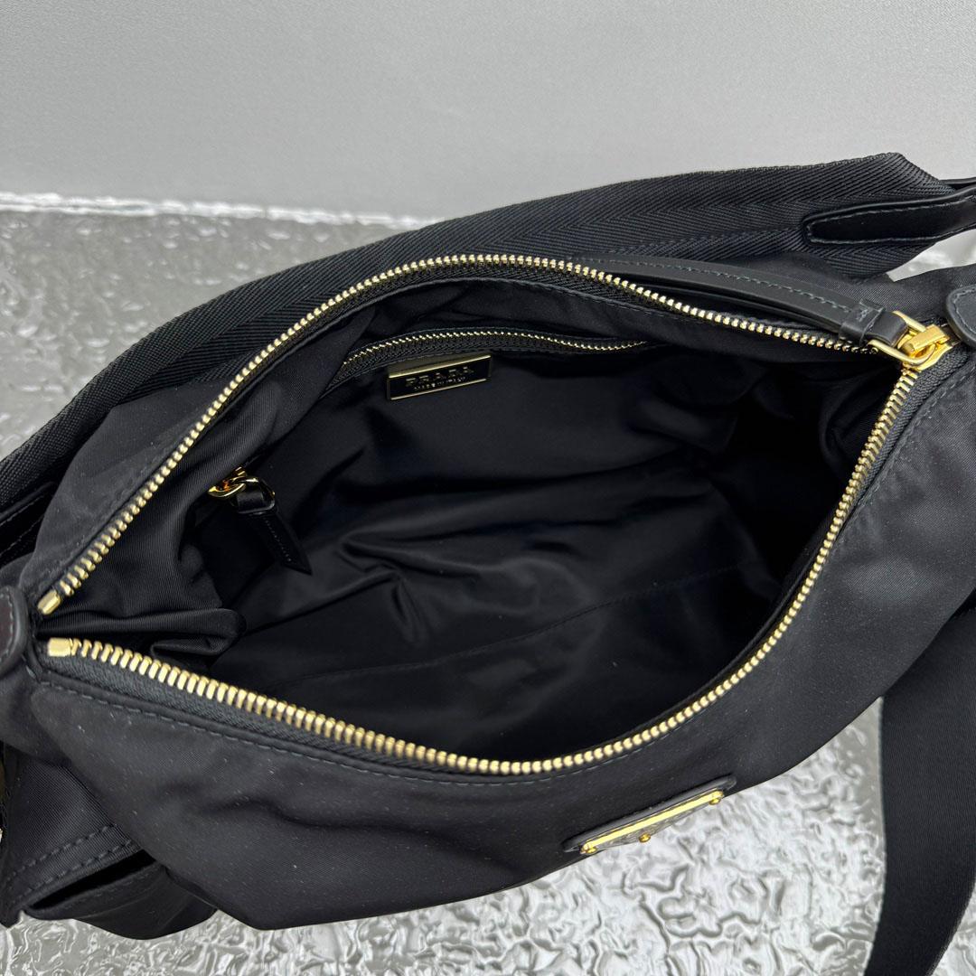Prada Explore Large Re-Nylon And Leather Bag - DopestKickz