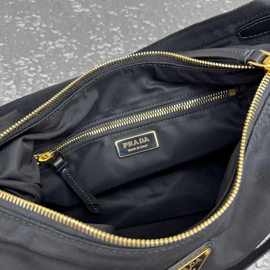 Prada Explore Large Re-Nylon And Leather Bag - DopestKickz