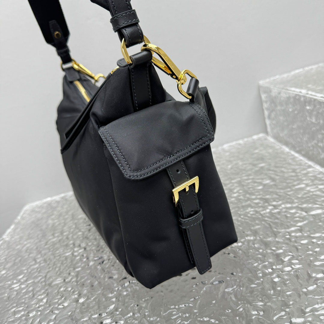 Prada Explore Large Re-Nylon And Leather Bag - DopestKickz