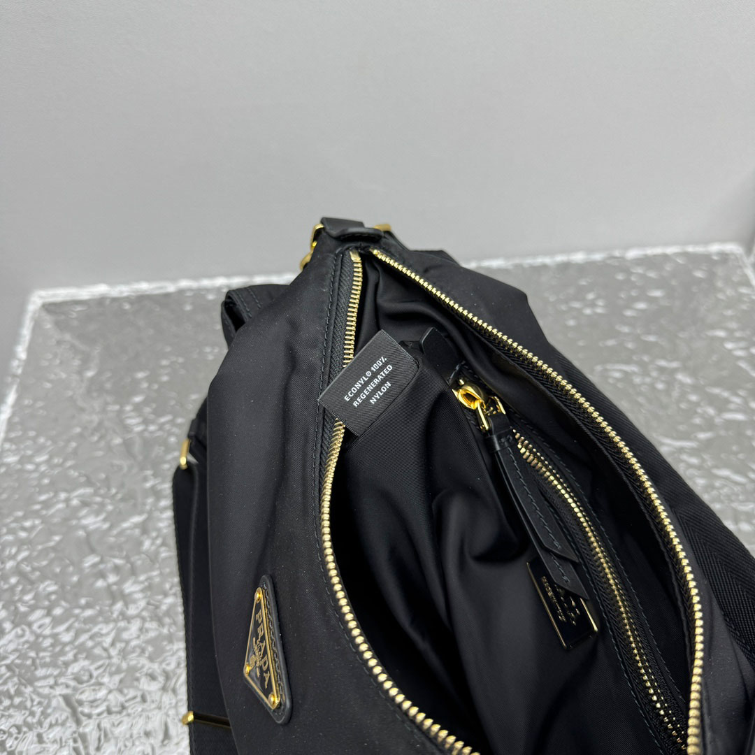 Prada Explore Large Re-Nylon And Leather Bag - DopestKickz