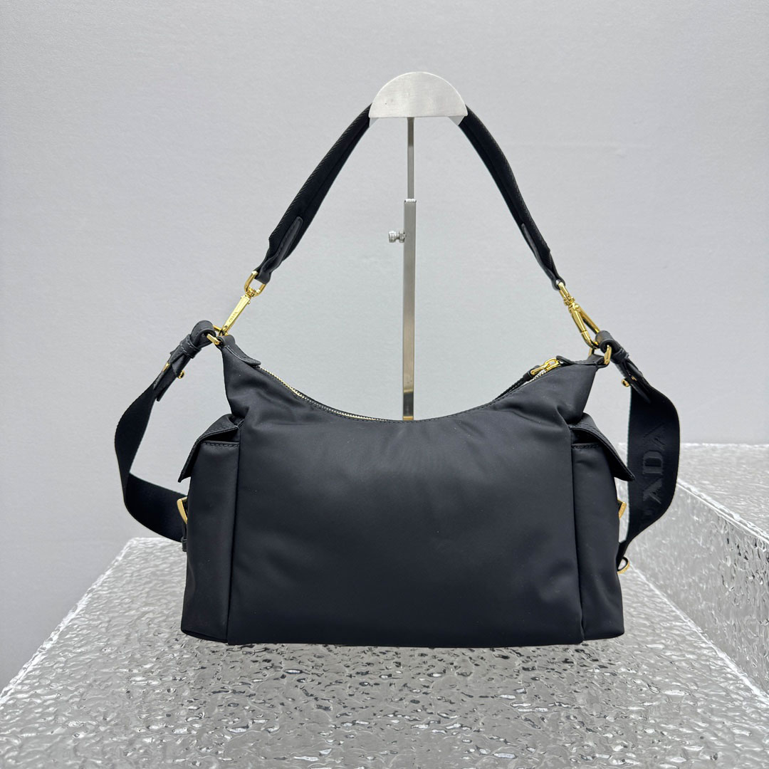 Prada Explore Large Re-Nylon And Leather Bag - DopestKickz