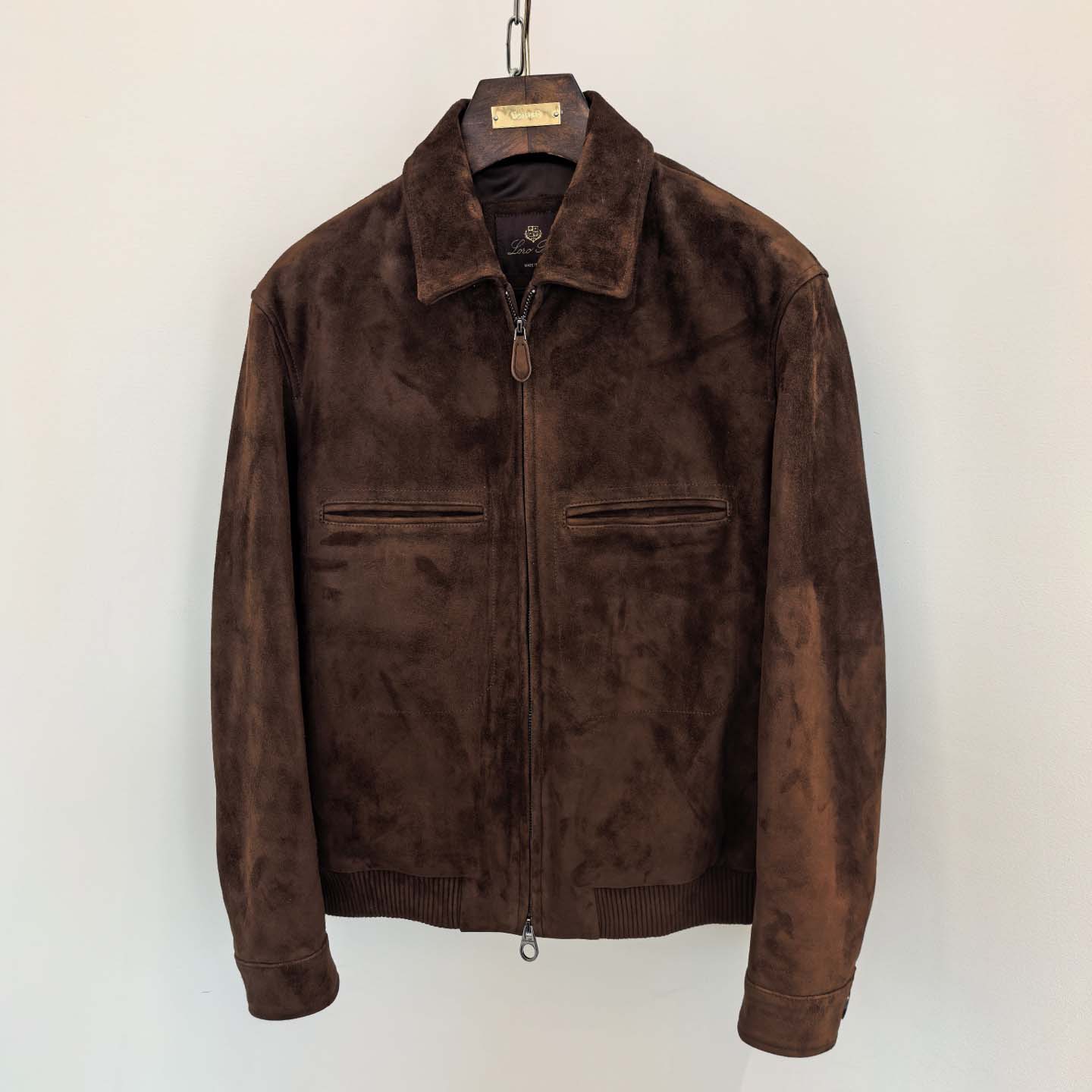  Loro Piana 'Johnie' or 'Kane' Brown Suede Bomber Jacket - DopestKickz