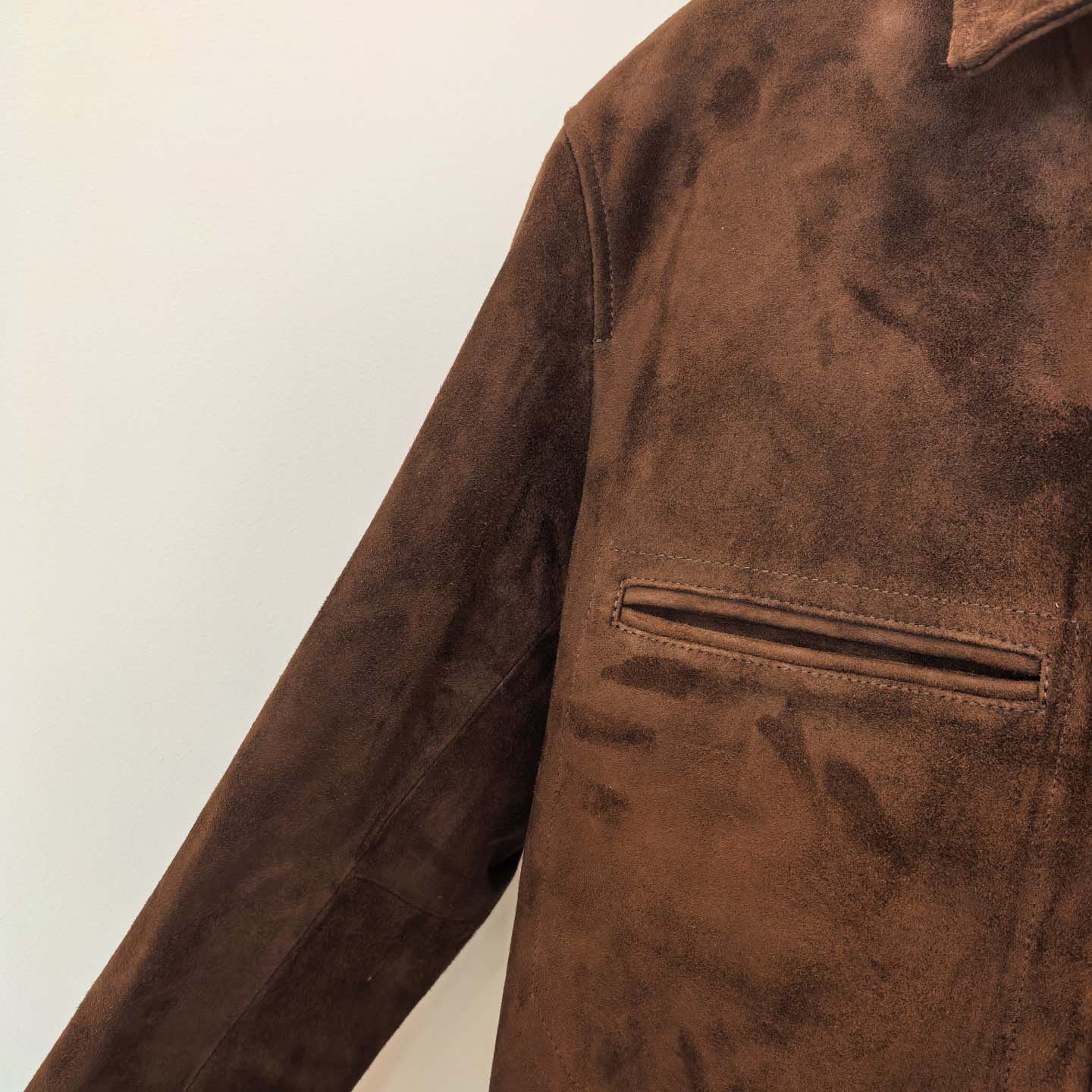  Loro Piana 'Johnie' or 'Kane' Brown Suede Bomber Jacket - DopestKickz