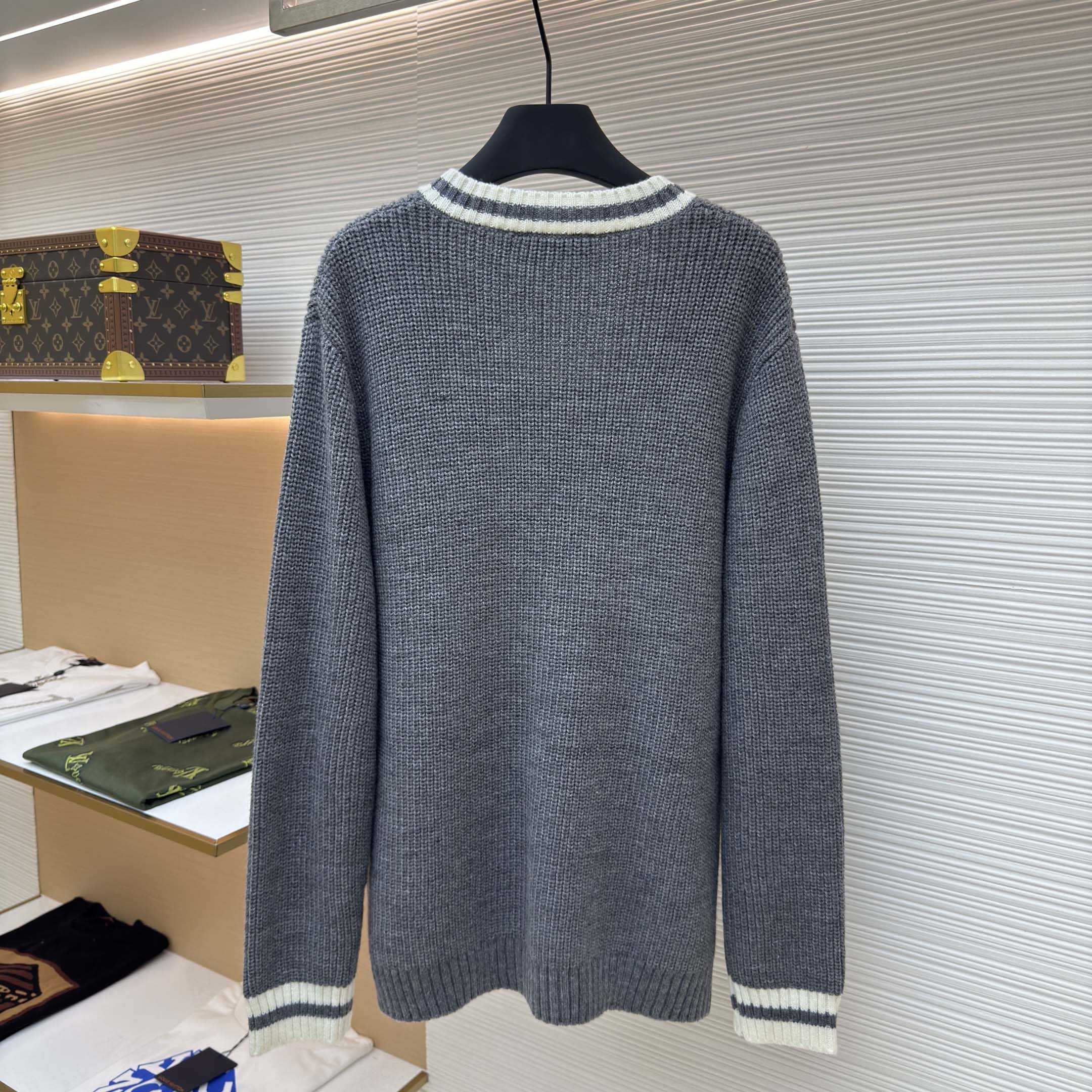 Miu Miu Wool And Cashmere V-neck Sweater - DopestKickz