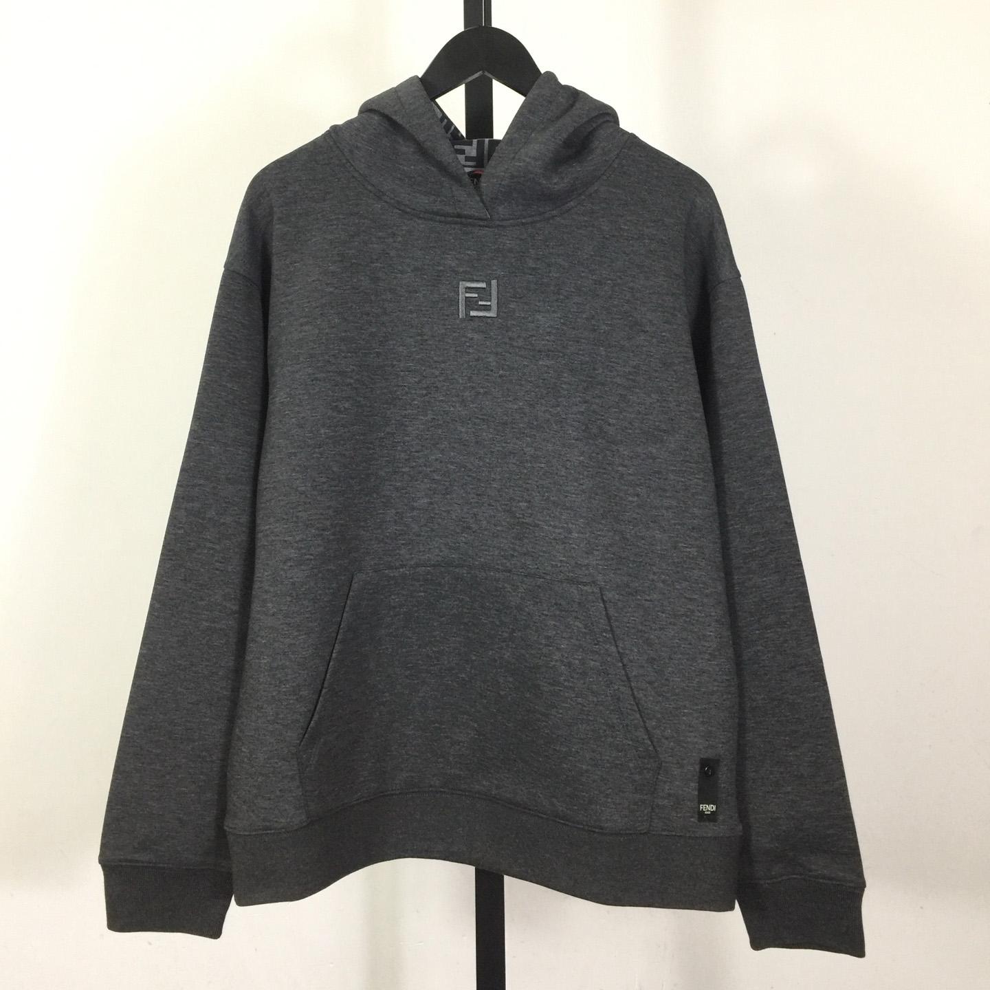 Fendi Dark gray Cotton Sweatshirt - DopestKickz