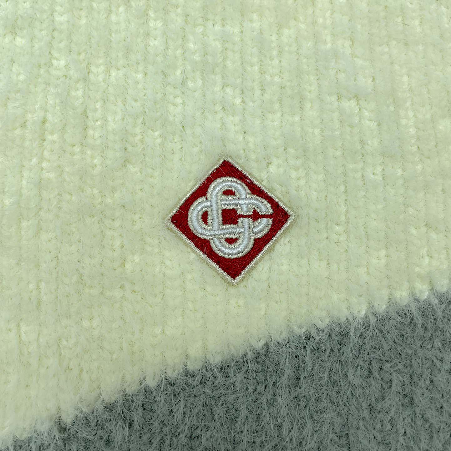 Casablanca Furry Striped Zip Up Jumper 'Blue/Green' - DopestKickz